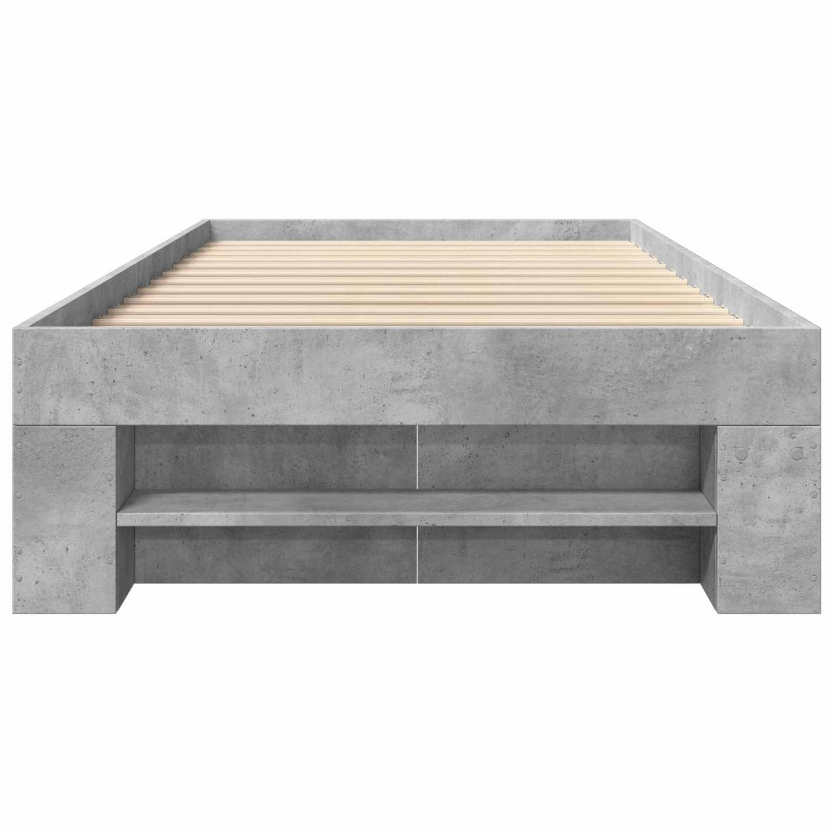 Okvir kreveta s pohranom s ladicama Betonska siva 80 x 200 cm