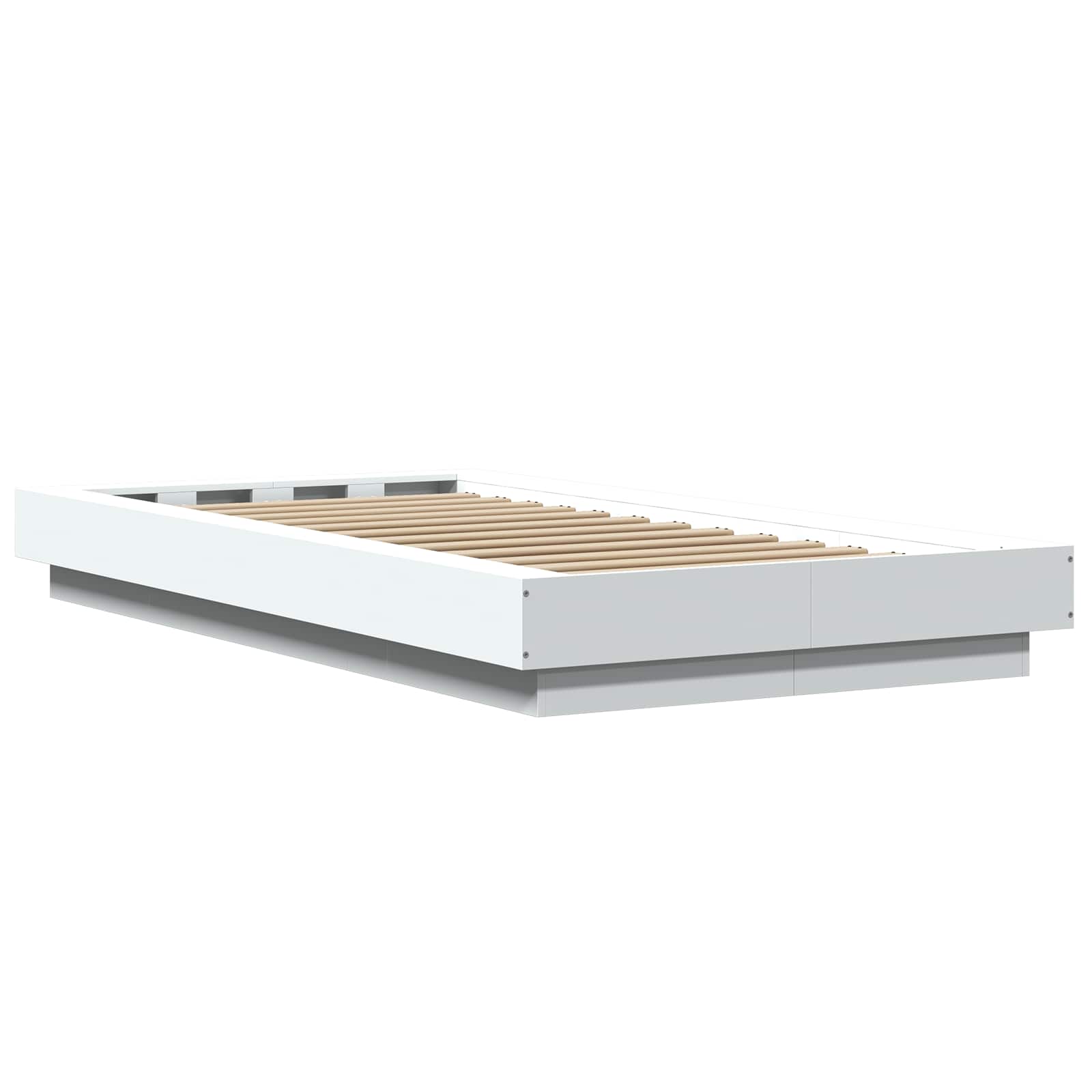 Okvir kreveta za pod Bijela 80 x 210 cm Konstruirano drvo