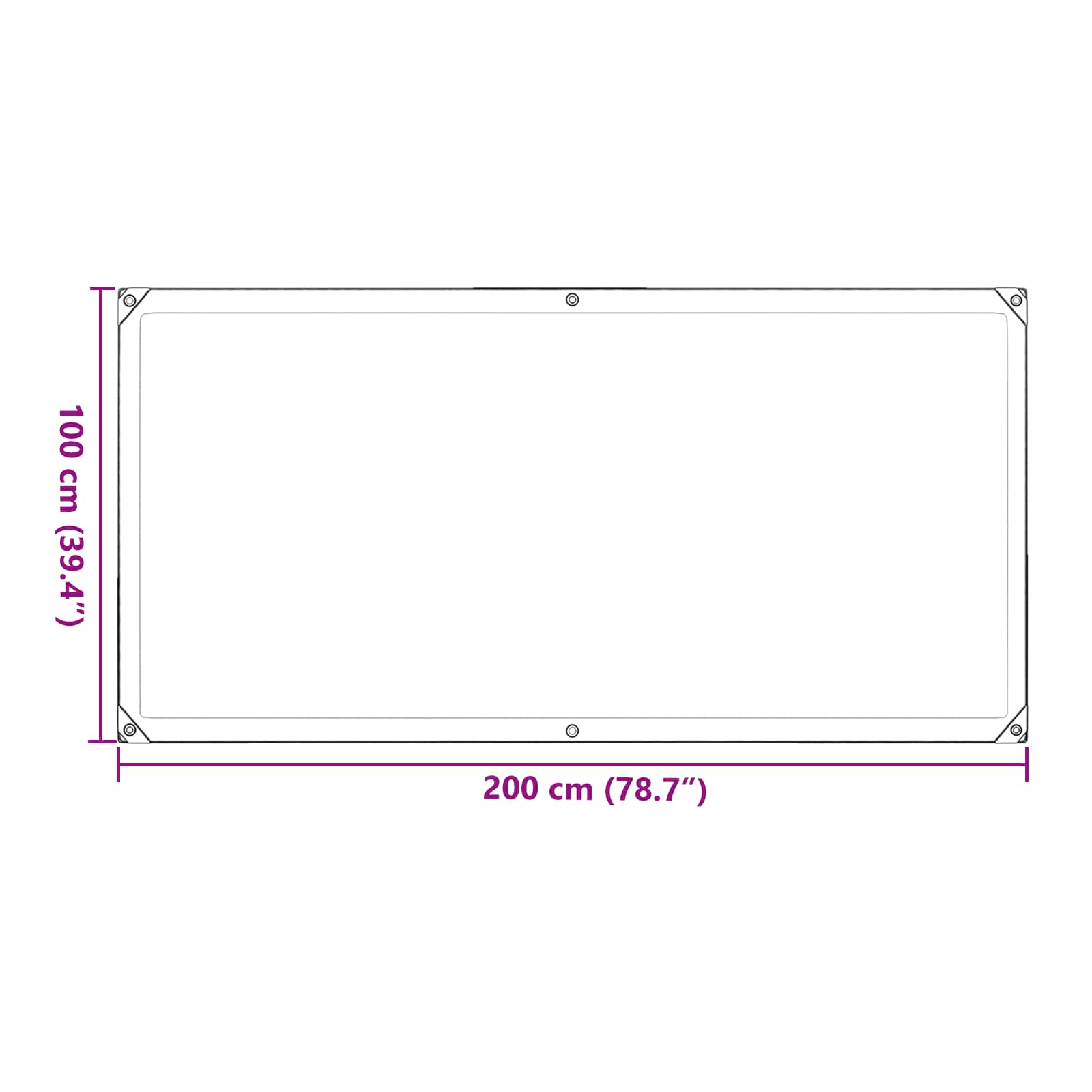 Pokrov za biljke *Transparent*an 1 x 2 m PE