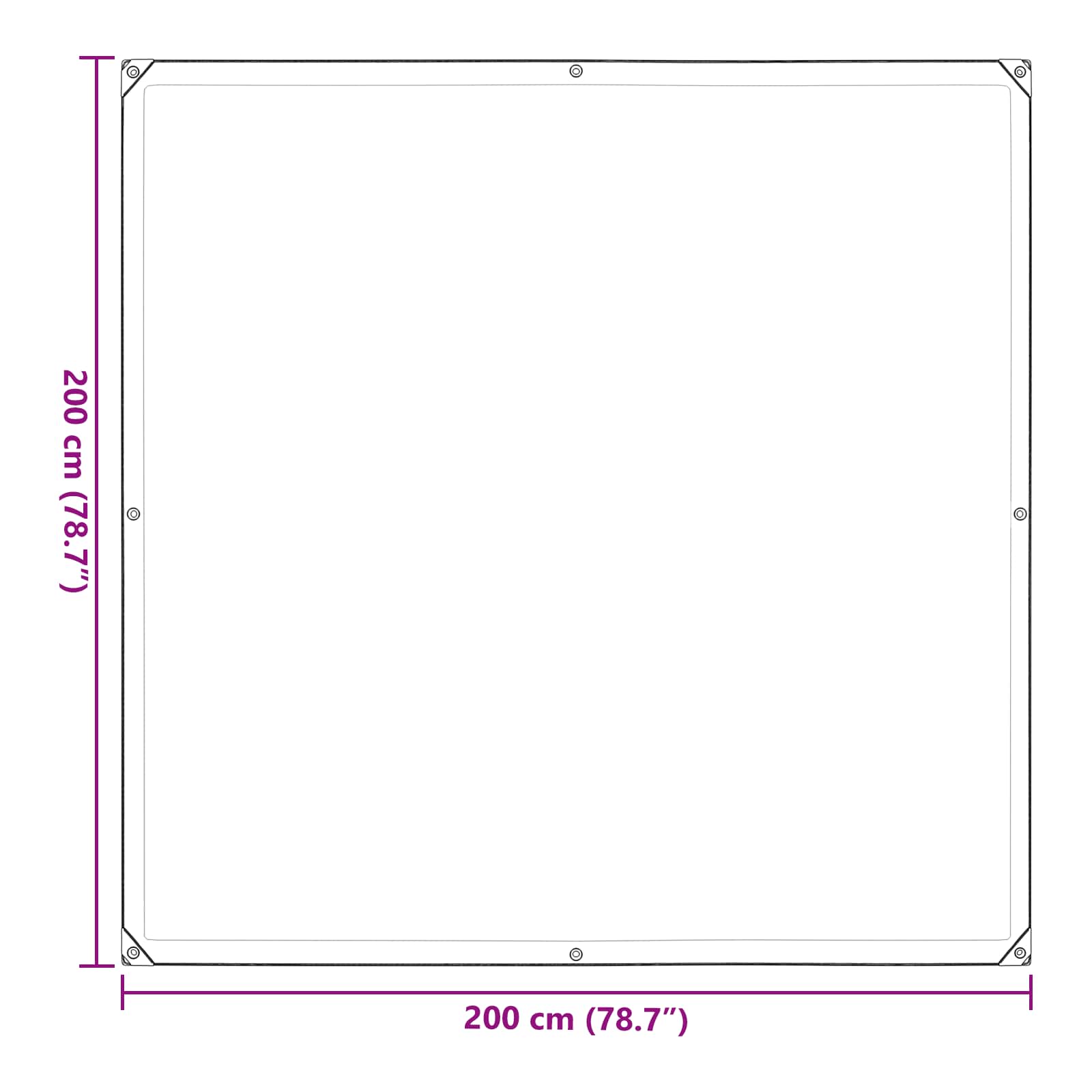 Pokrov za biljke *Transparent*an 2 x 2 m PE