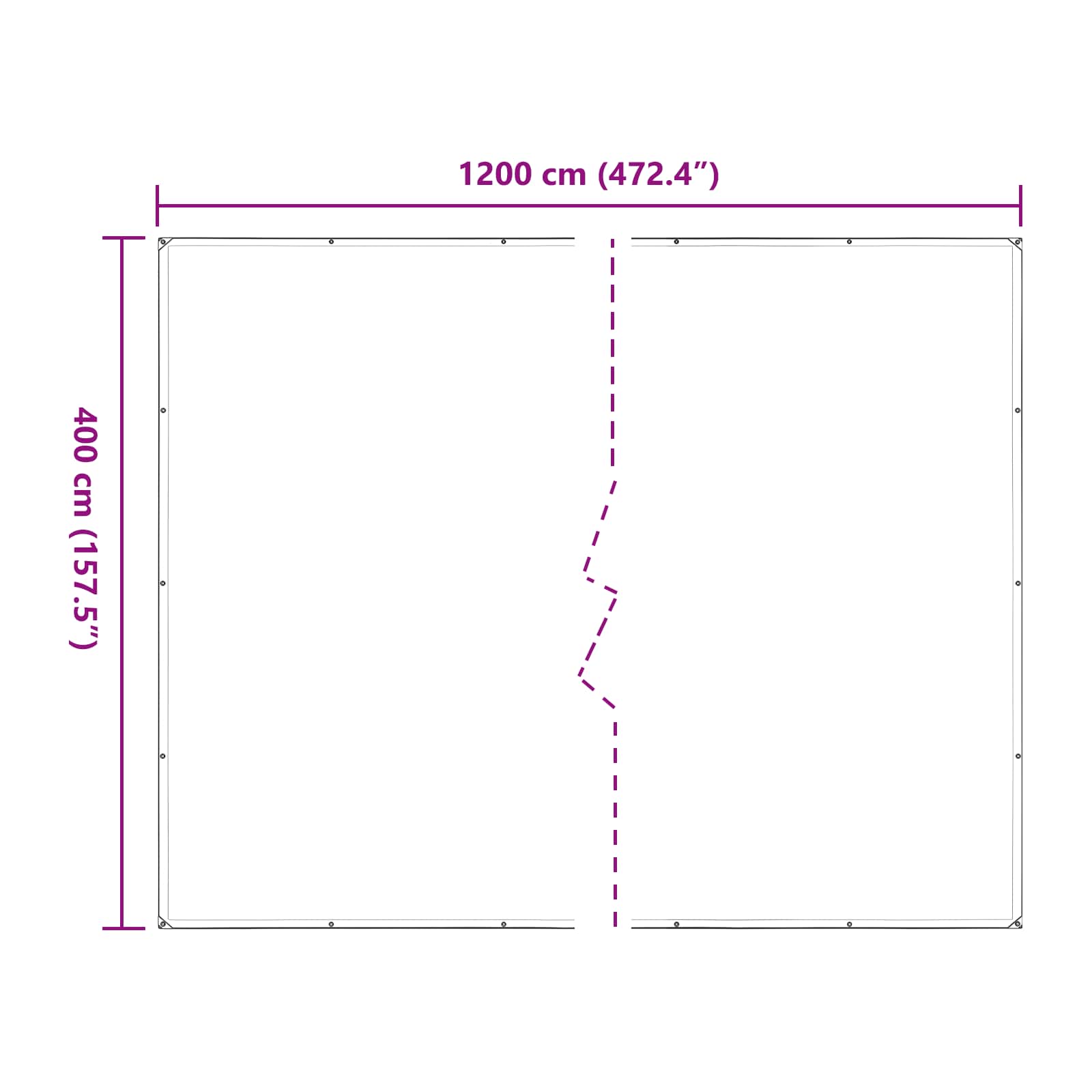 Pokrov za biljke *Transparent*an 4 x 12 m PE