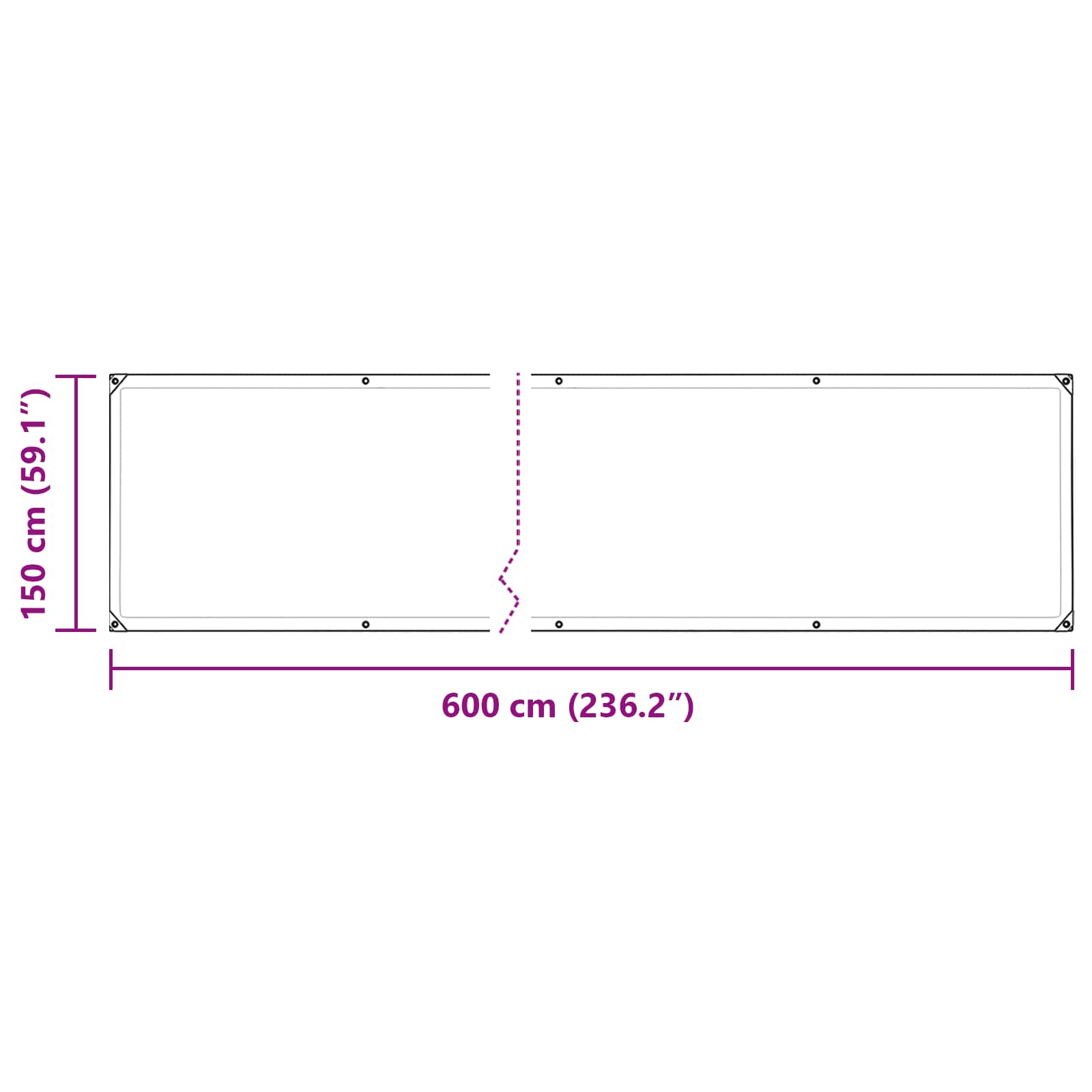 Pokrov za biljke *Transparent*an 6 x 1,5 m PE