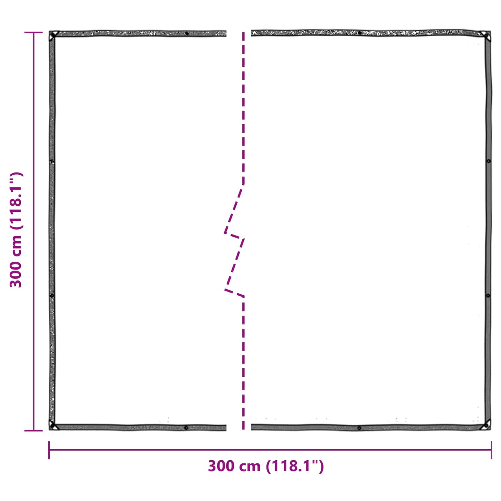 Pokrov za biljke *Transparent*an 3 x 3 m PE