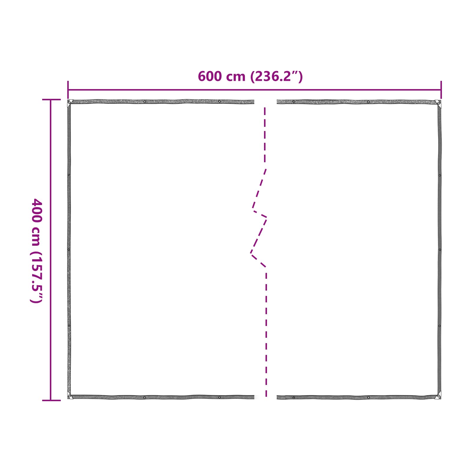 Pokrov za biljke *Transparent*an 4 x 6 m PE