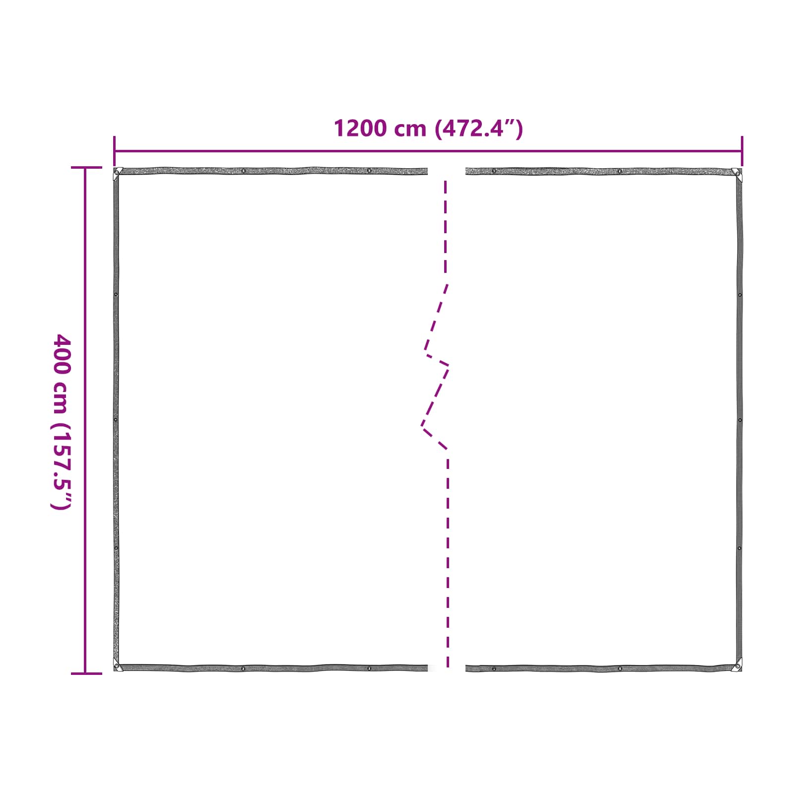 Pokrov za biljke *Transparent*an 4 x 12 m PE