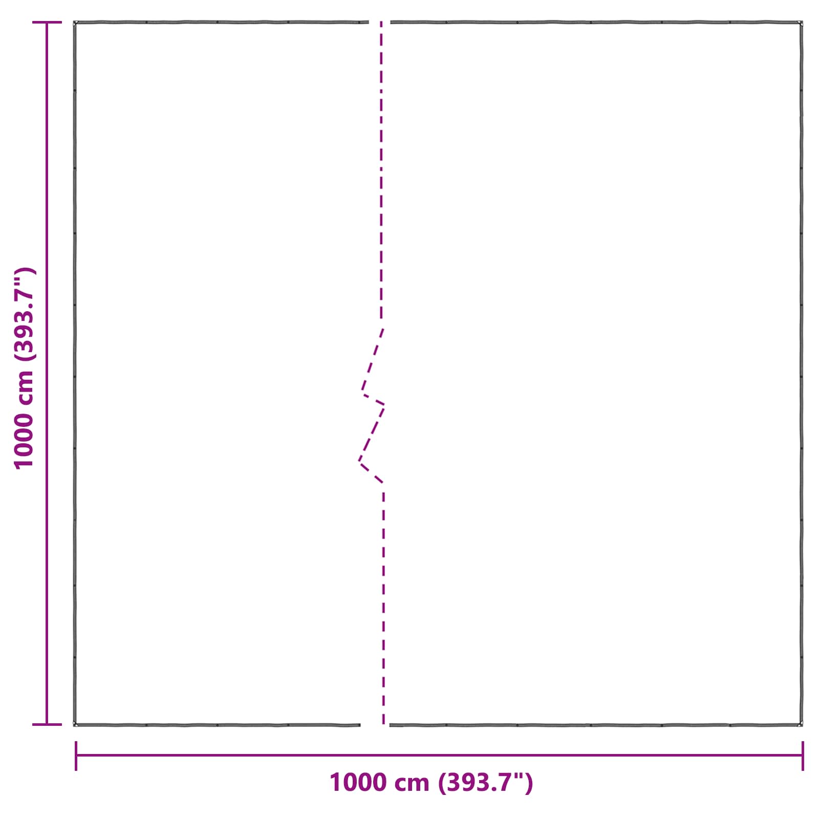Pokrov za biljke *Transparent*an 10 x 10 m PE