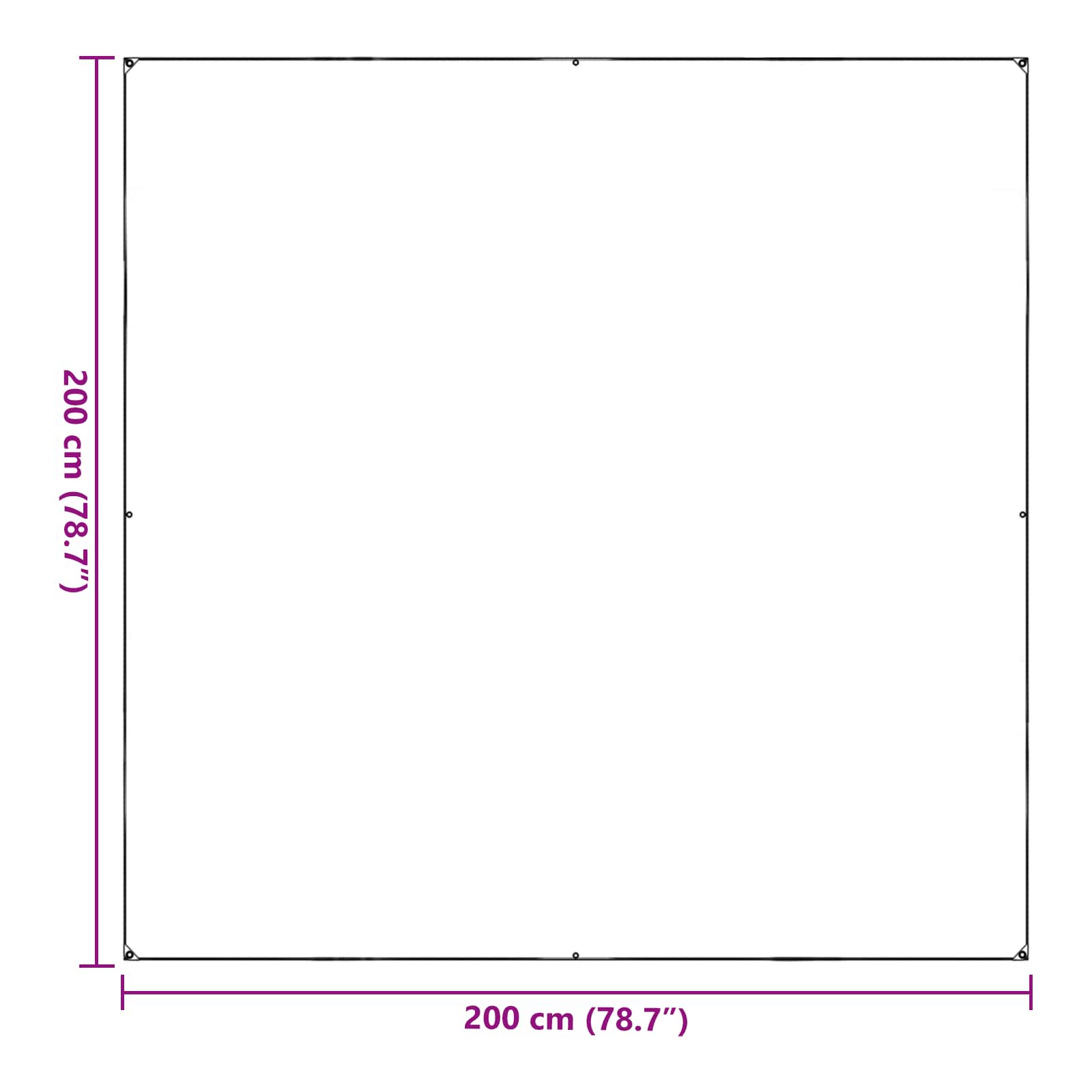 Pokrov za biljke *Transparent*an 2 x 2 m PVC