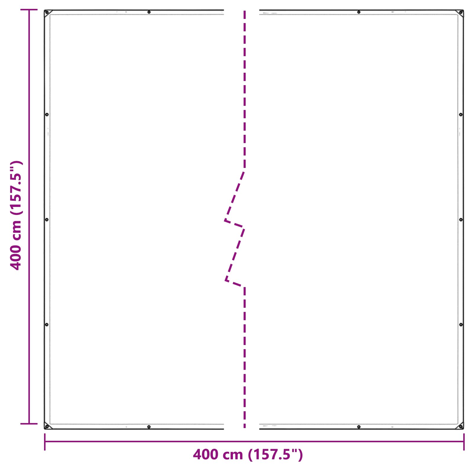 Pokrov za biljke *Transparent*an 4 x 4 m PVC