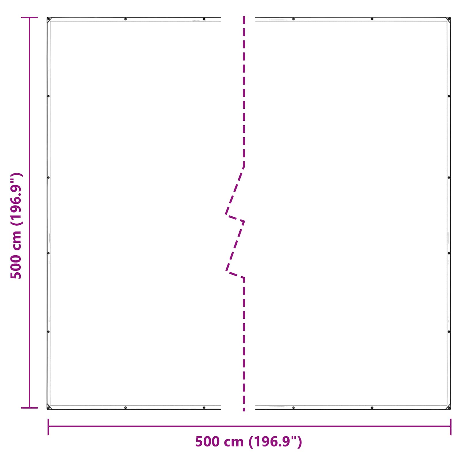 Pokrov za biljke *Transparent*an 5 x 5 m PVC