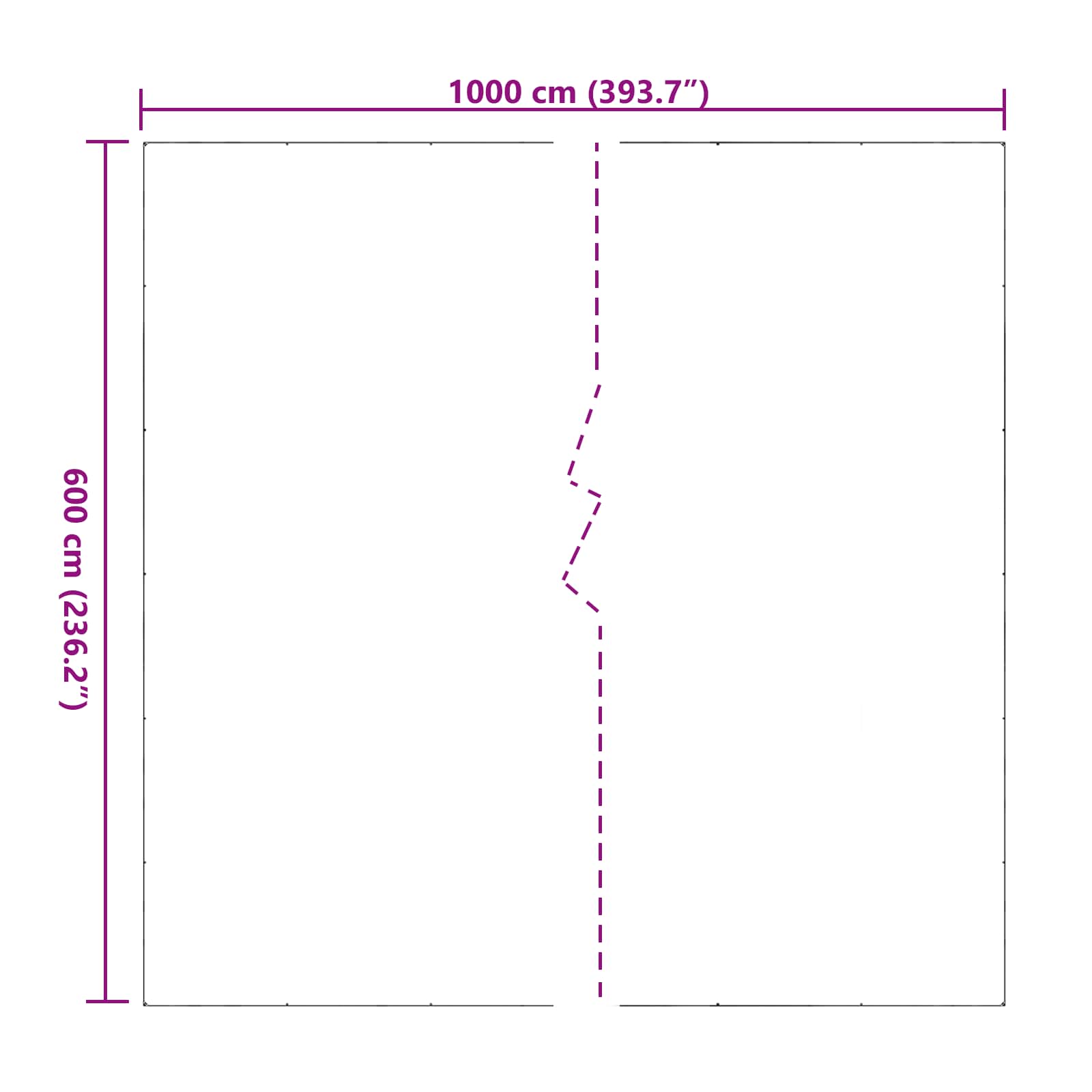 Pokrov za biljke *Transparent*an 6 x 10 m PVC