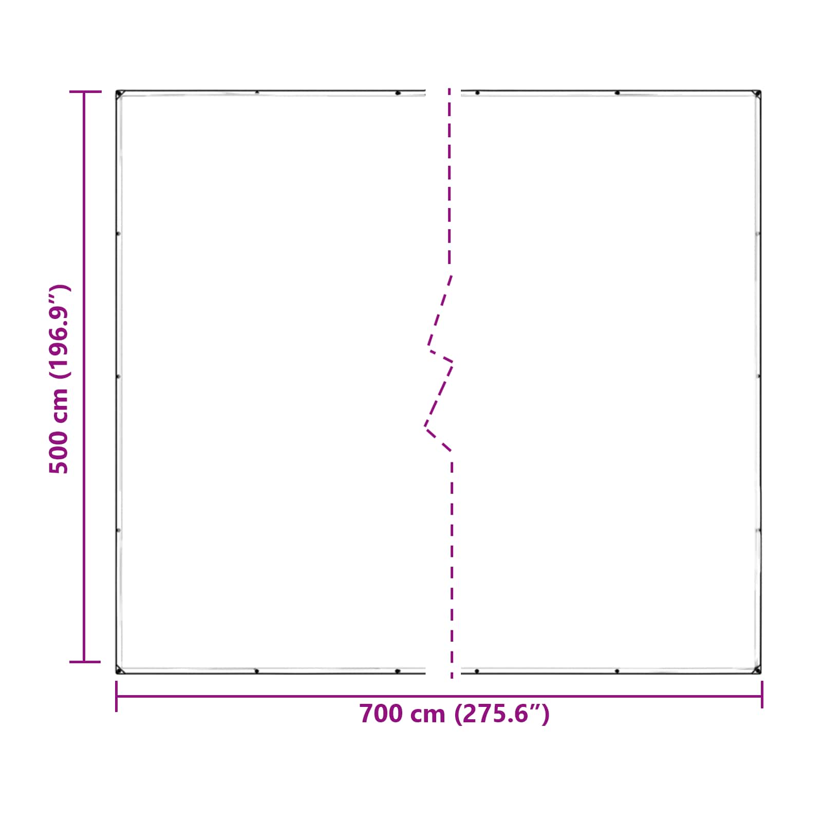 Pokrov za biljke *Transparent*an 7 x 5 m PVC