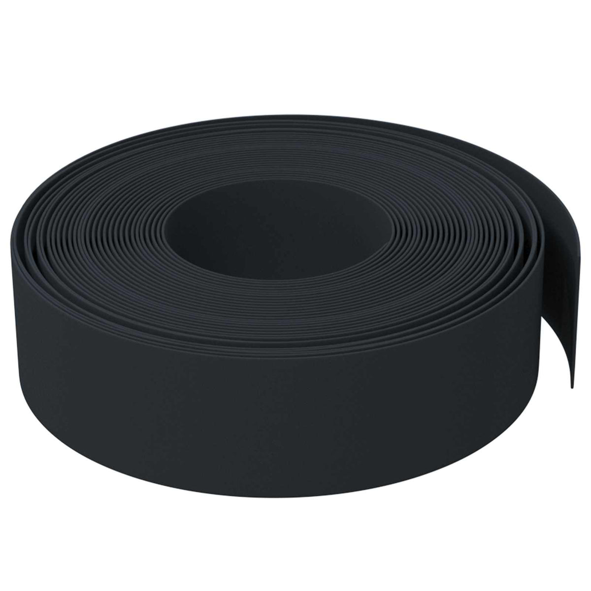 Ograda za vrt PE Crna 25 m / 15 cm