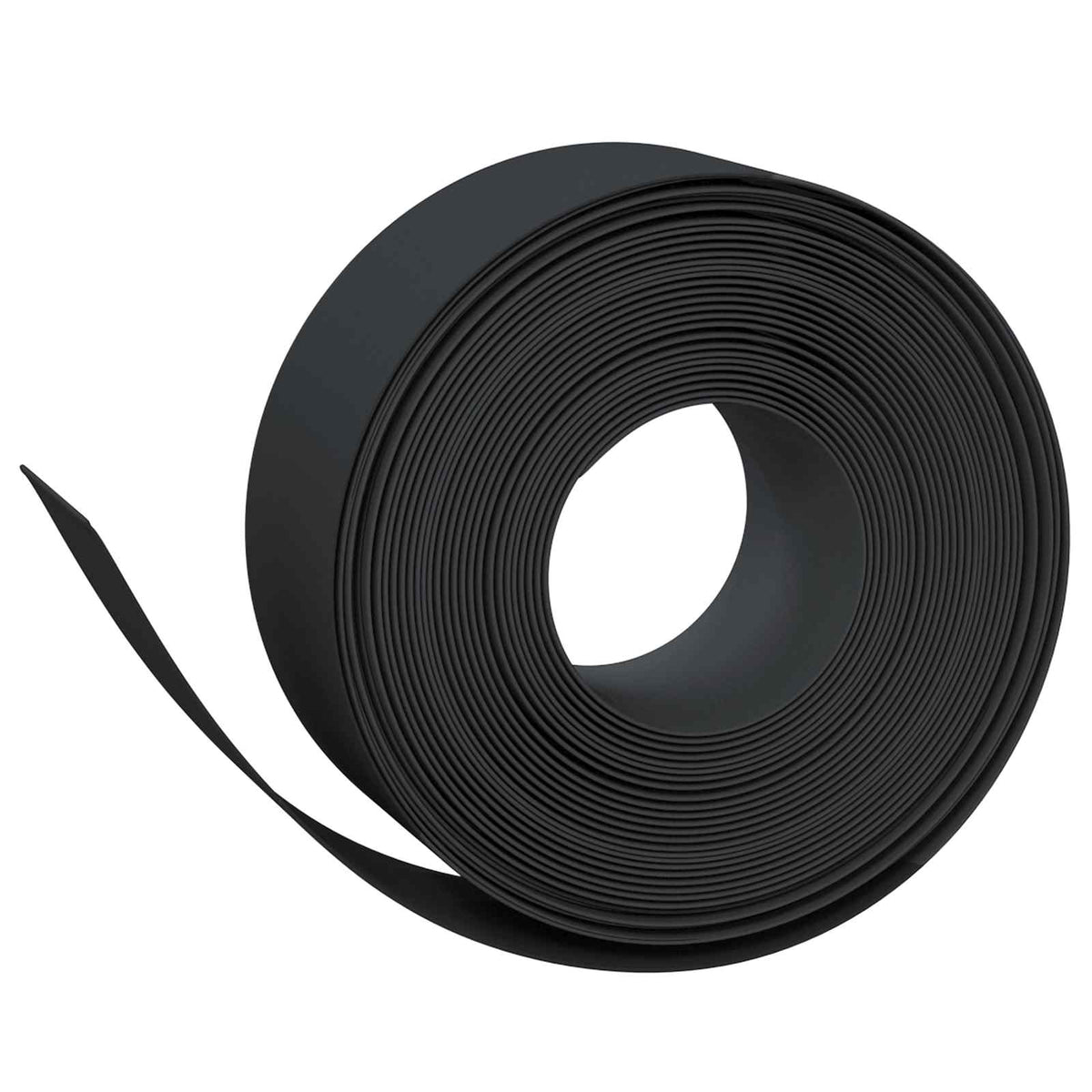 Ograda za vrt PE Crna 25 m / 20 cm