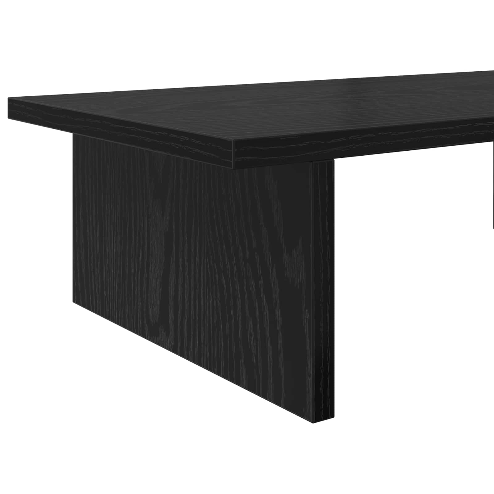 Stalak za Monitor Crni hrast 100 x 27 x 15 cm Konstruirano drvo