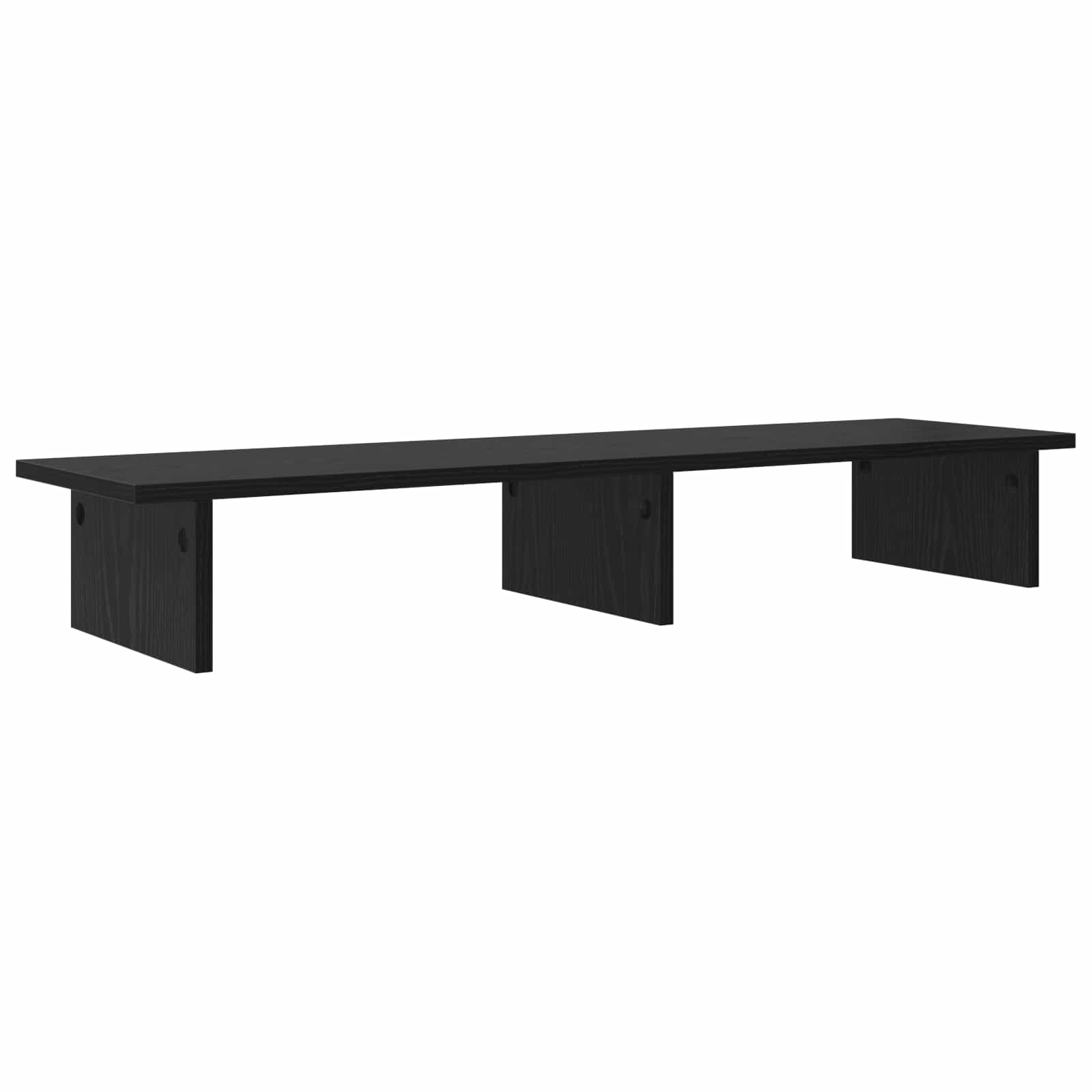 Stalak za Monitor Crni hrast 100 x 27 x 15 cm Konstruirano drvo