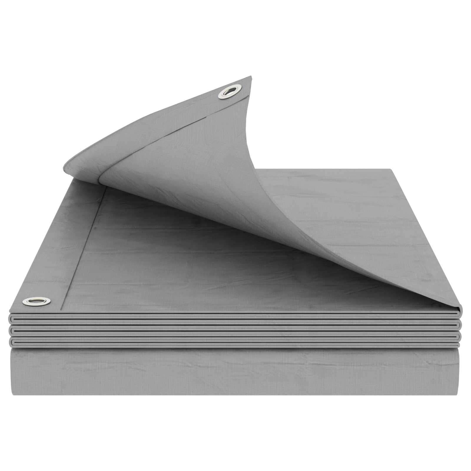Cerada s rupama Svjetlosiva 4 x 6 m 90 gsm PE