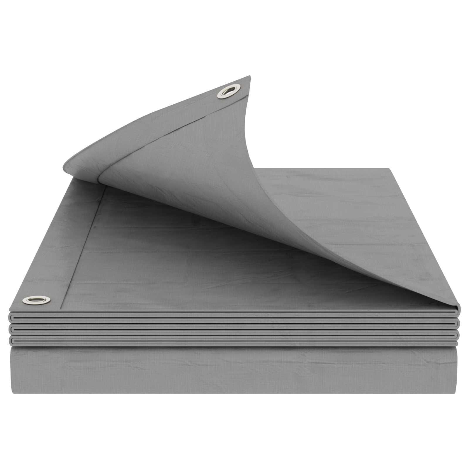 Cerada s rupama Svjetlosiva 6 x 8 m 260 gsm PE