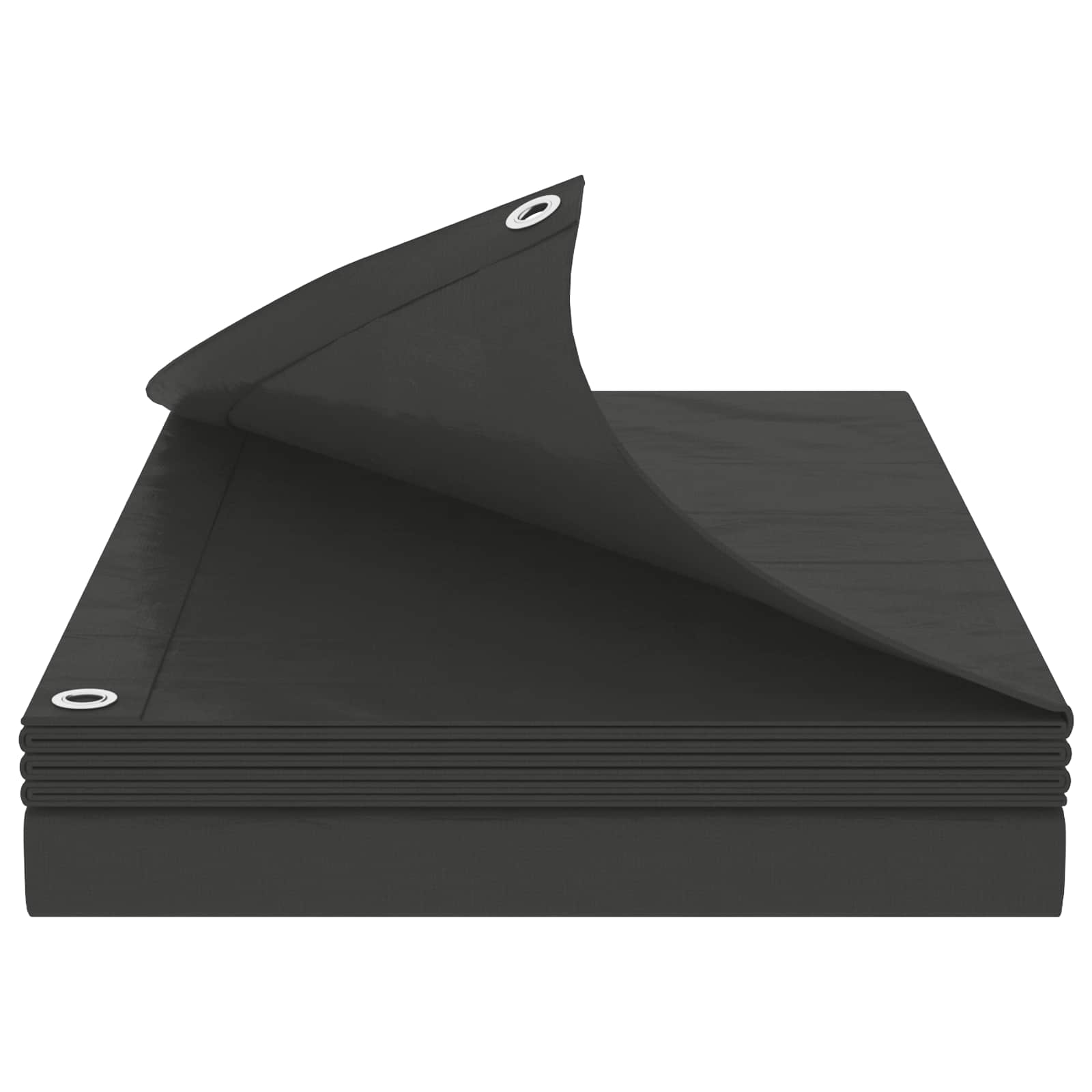 Cerada s rupama Antracit siva 6 x 12 m 90 gsm PE