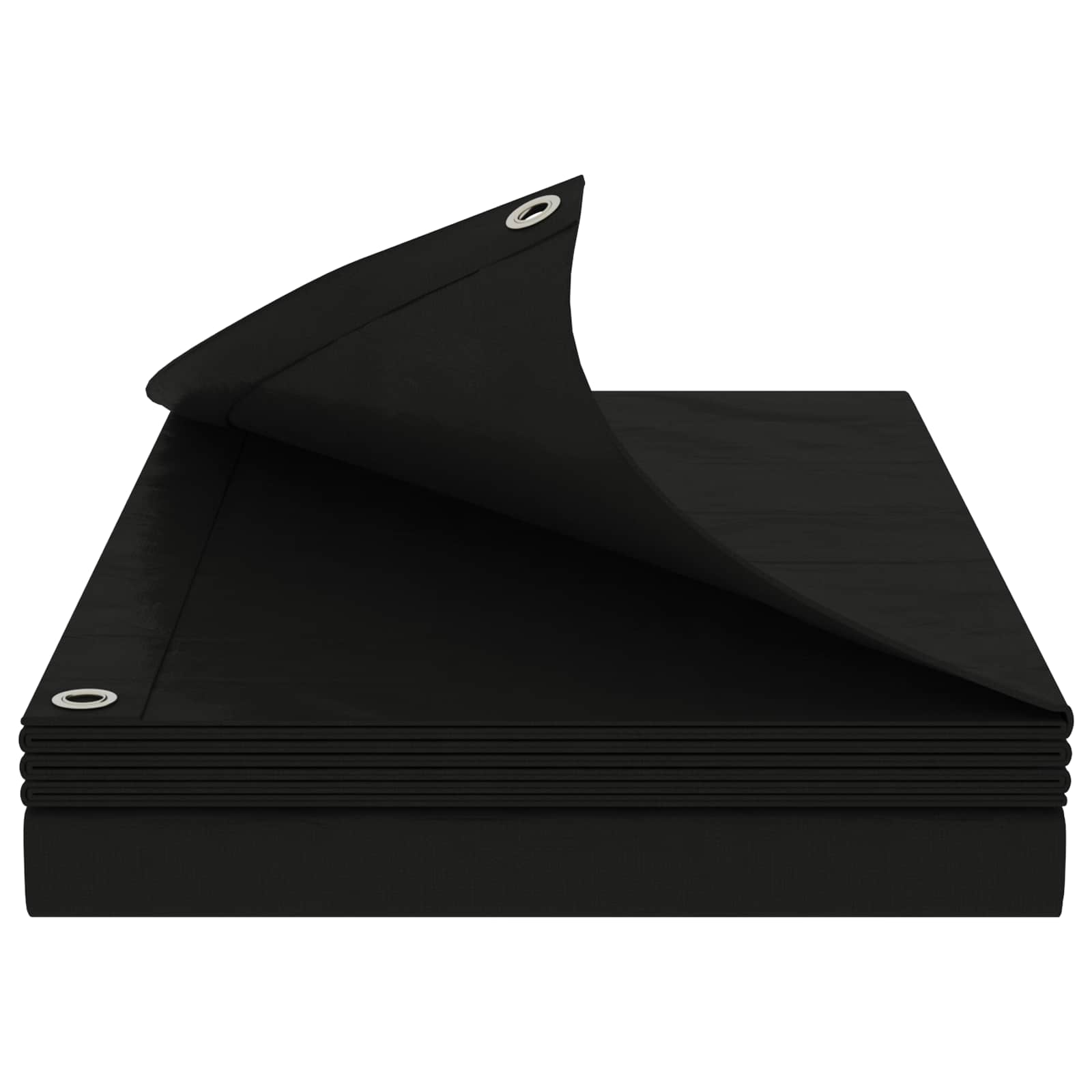 Cerada s rupama Antracit siva 6 x 8 m 260 gsm PE