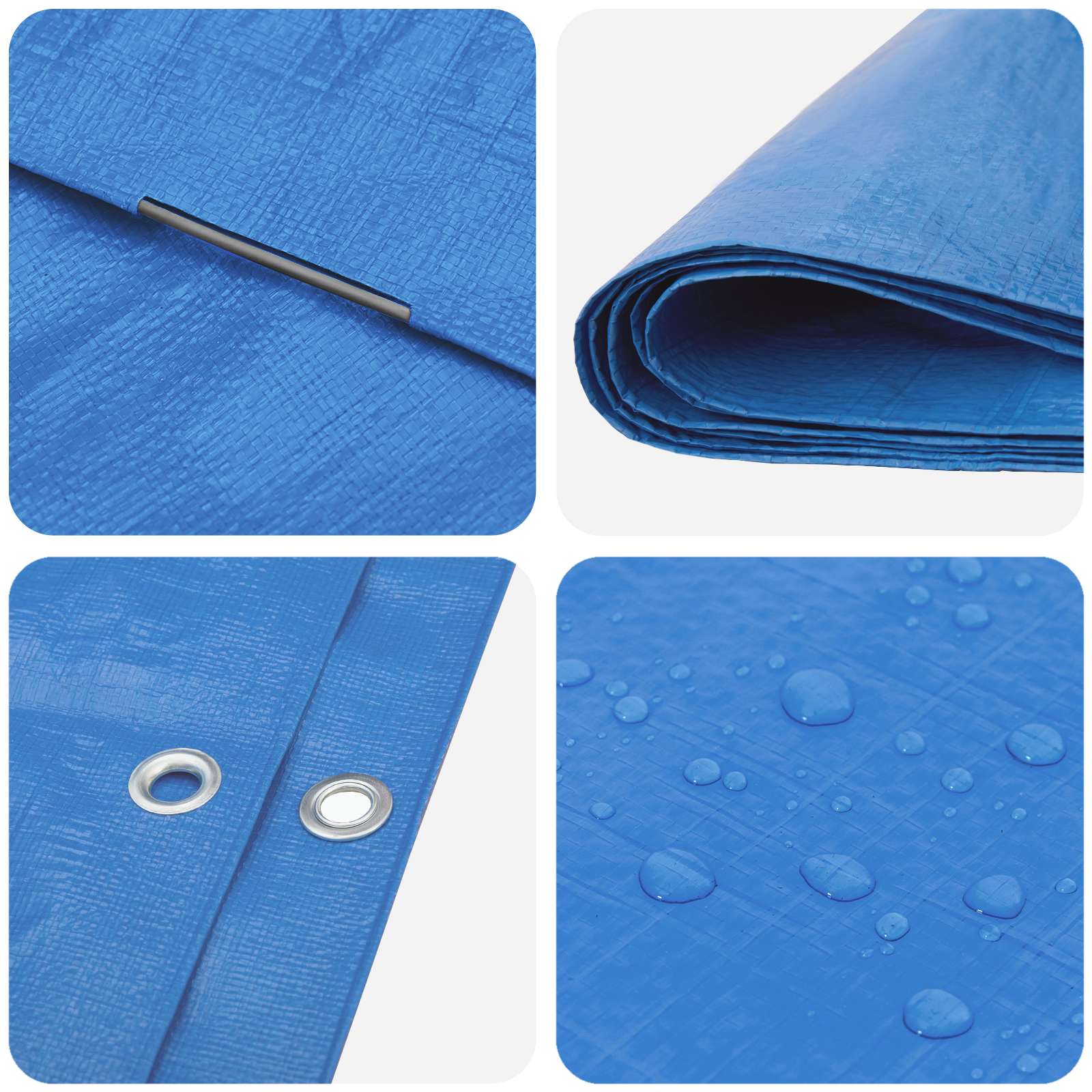 Cerada s rupama Plava 3 x 3 m 90 gsm PE