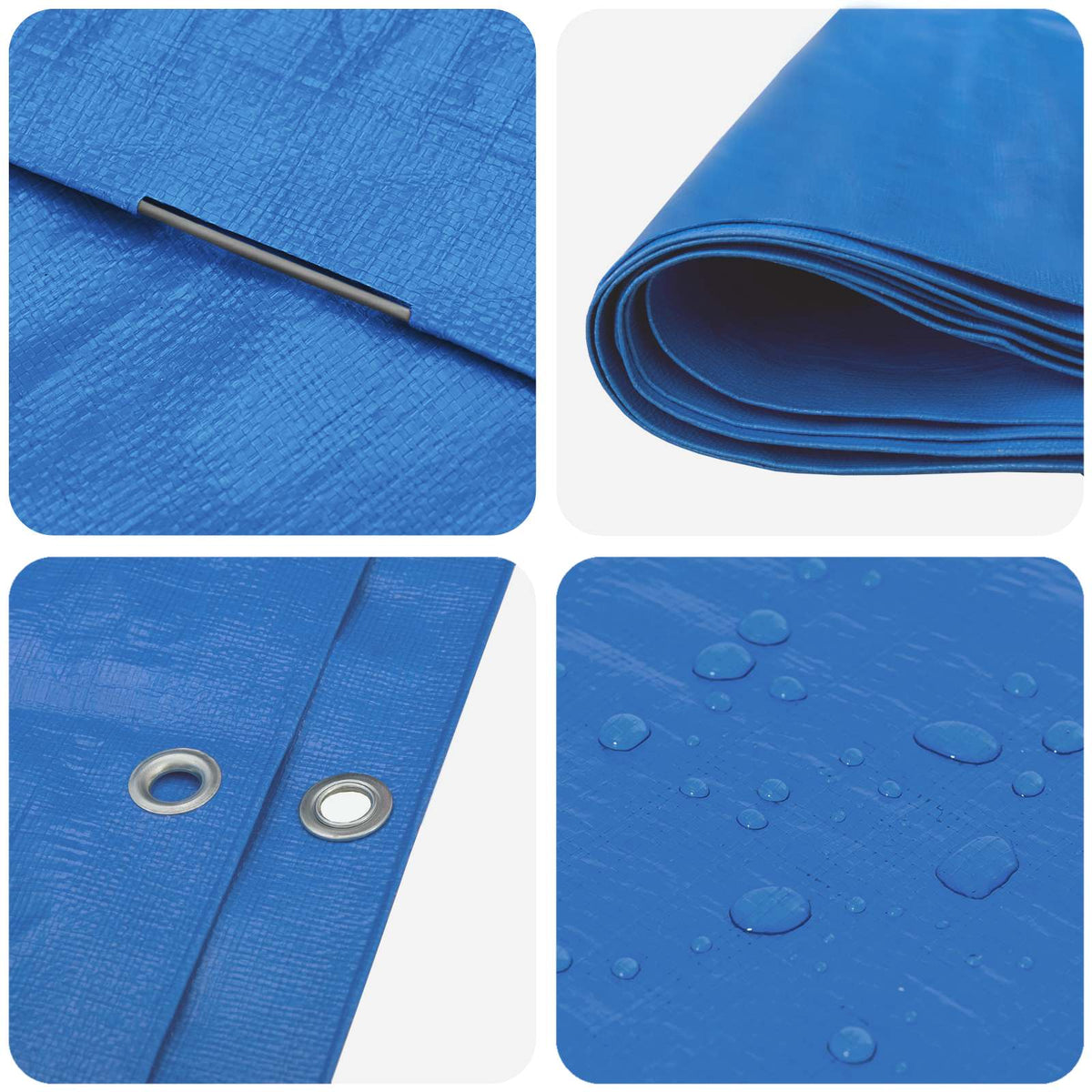 Cerada s rupama Plava 2 x 3 m 180 gsm PE