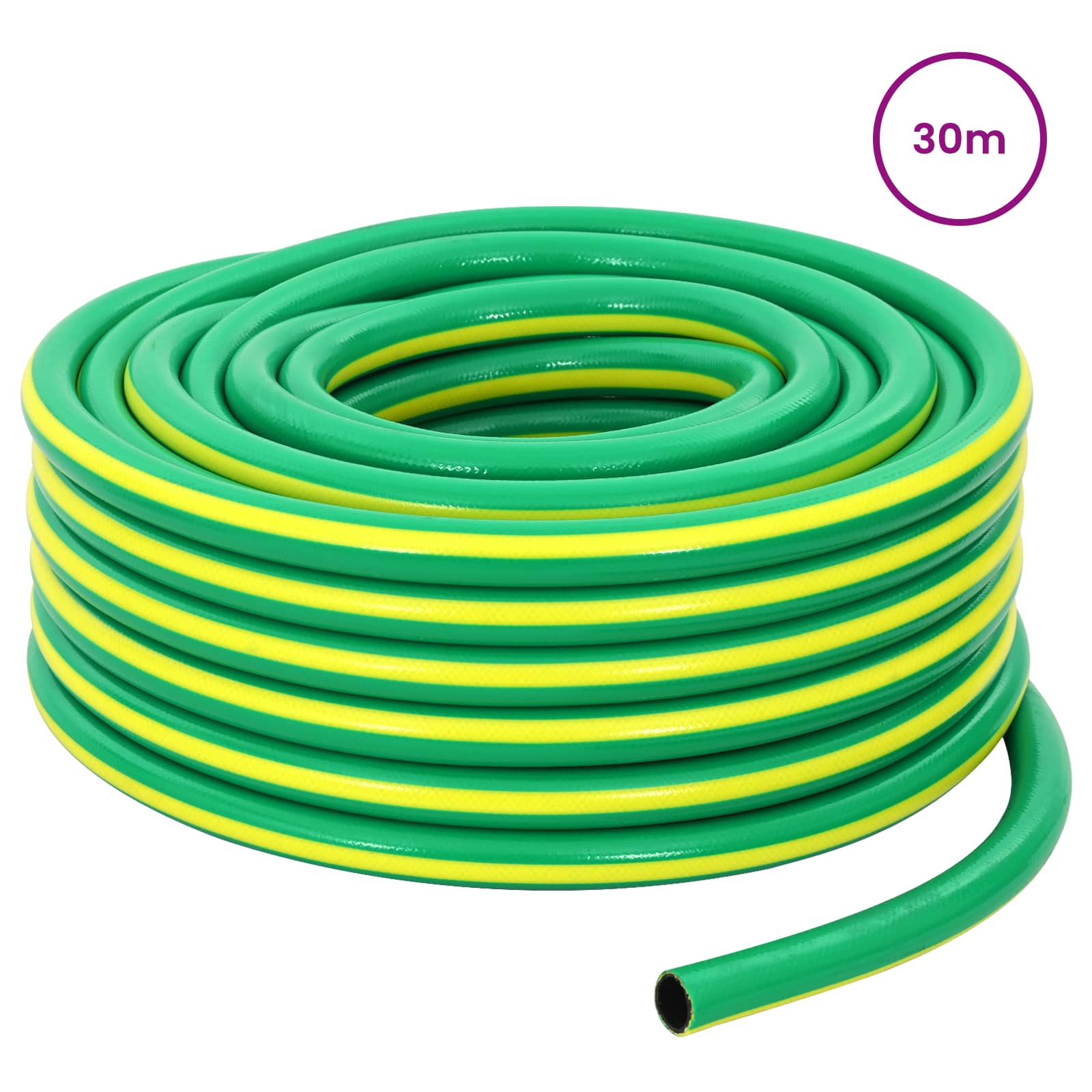 Vrtno crijevo 5-slojno Zelena i žuta 1 / 2'' 30 m PVC