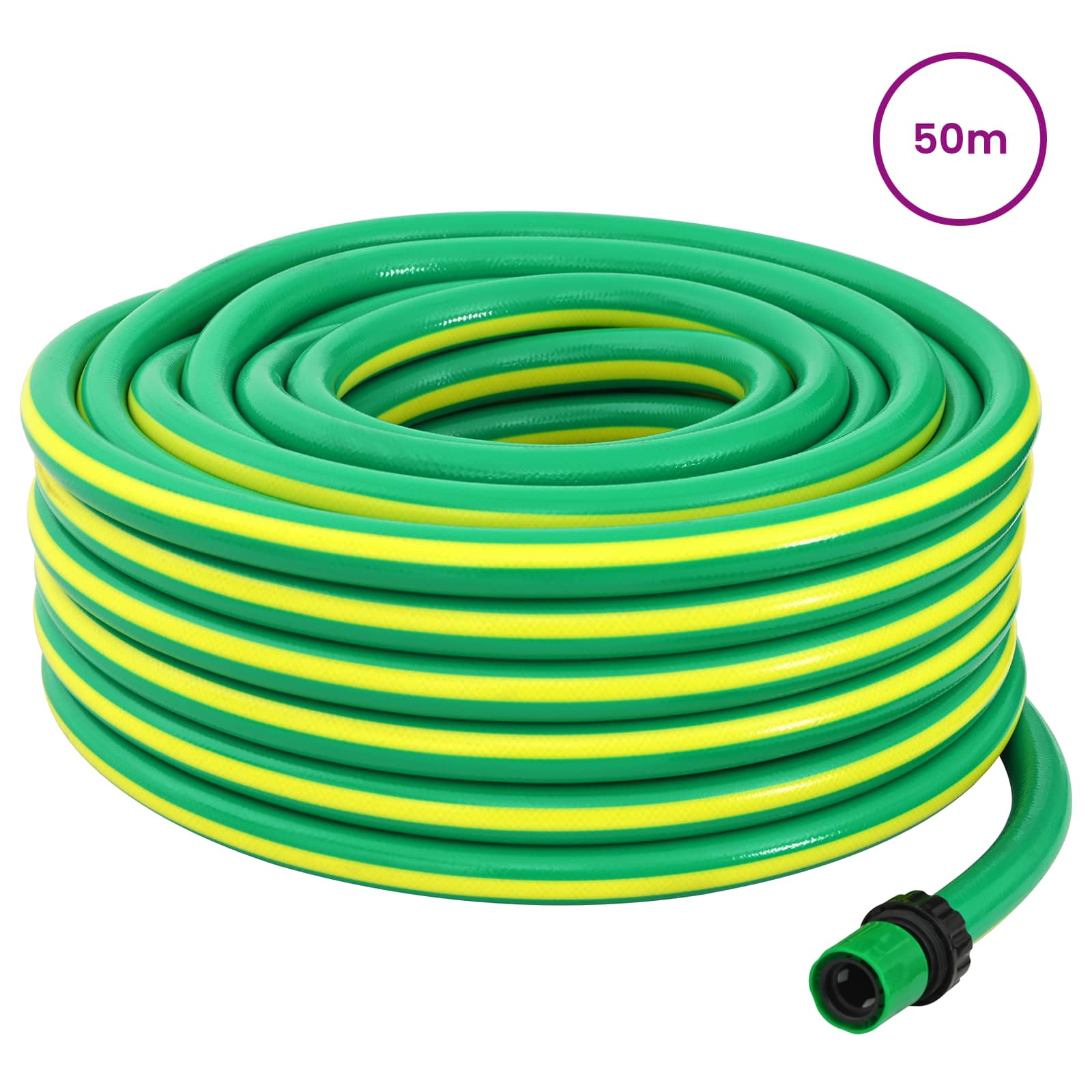 Vrtno crijevo 5-slojno Zelena i žuta 3 / 4'' 50 m PVC
