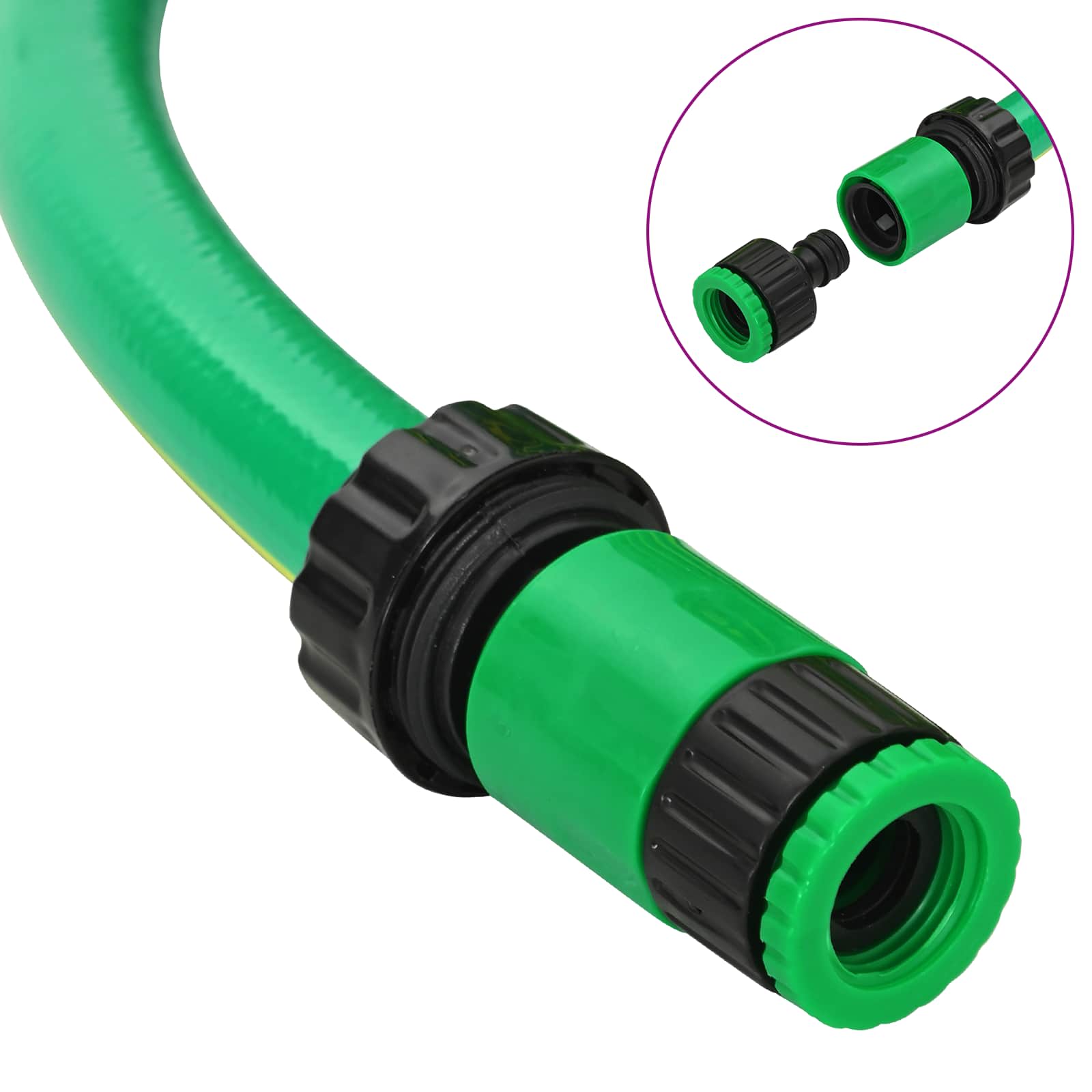 Vrtno crijevo 5-slojno Zelena i žuta 3 / 4'' 100 m PVC