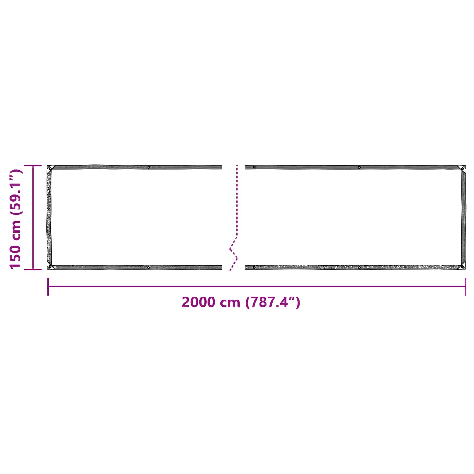 Tarpaulin *Transparent*an 20 x 1,5 m PE