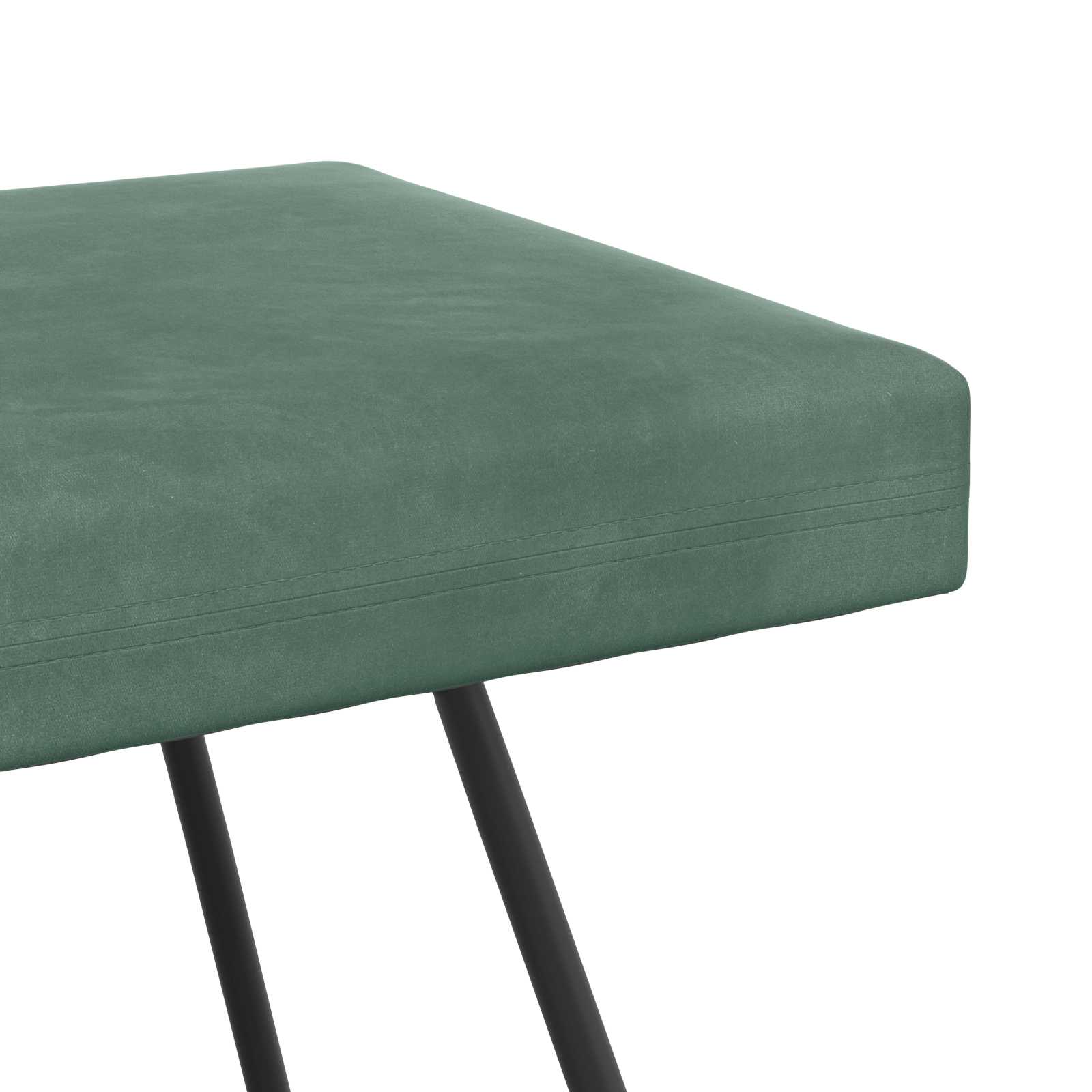klupa Morska zelena 80 x 40 x 45 cm Baršun