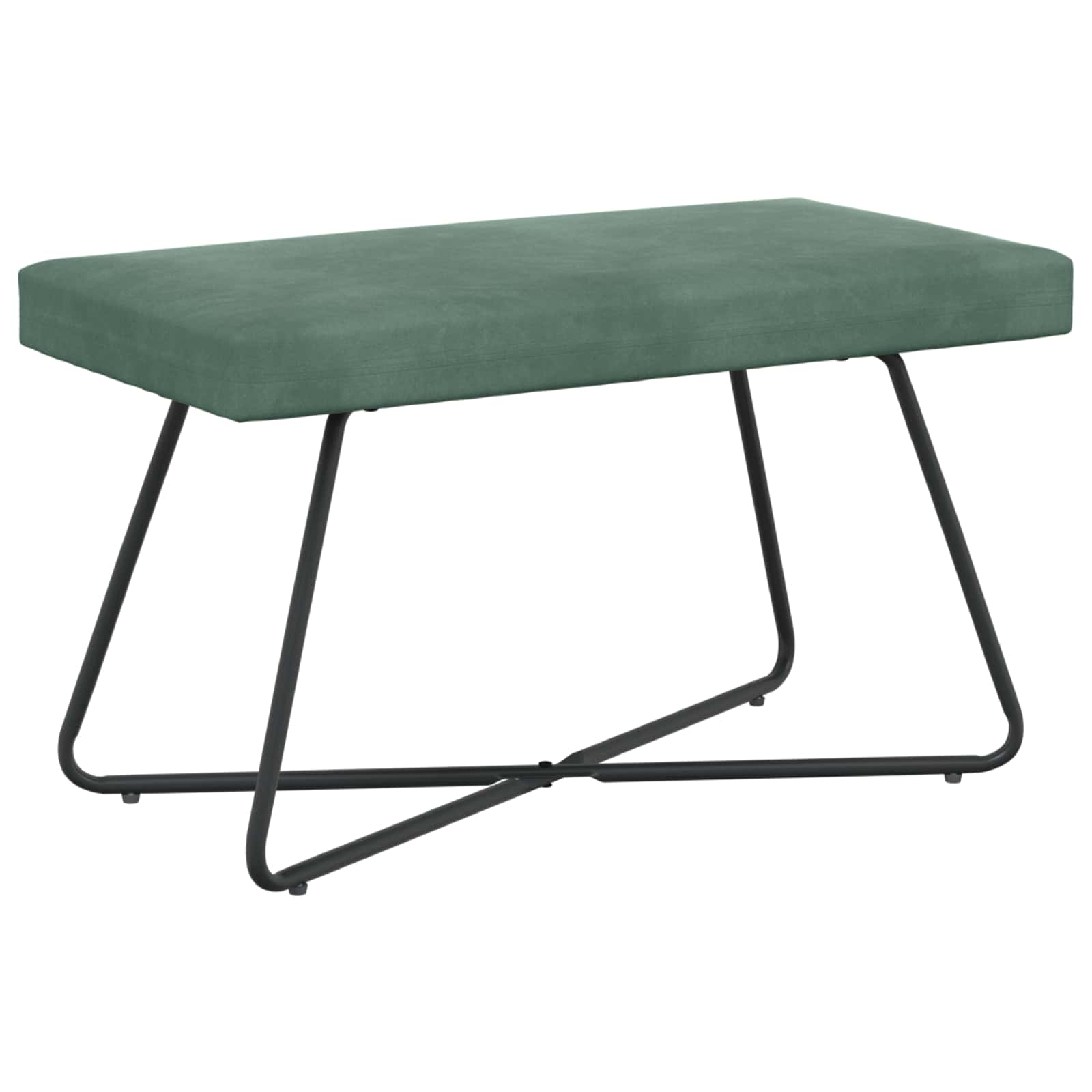 klupa Morska zelena 80 x 40 x 45 cm Baršun