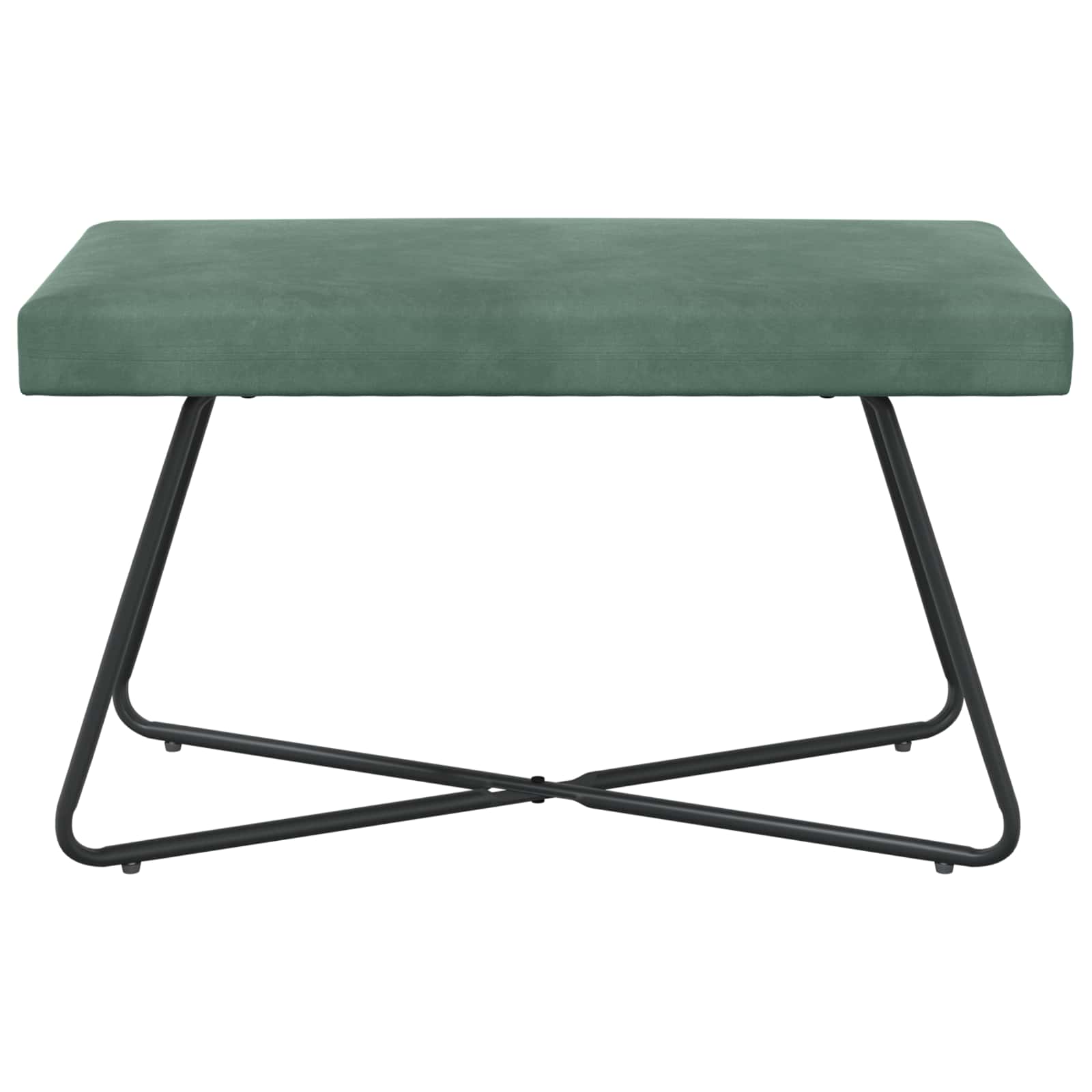 klupa Morska zelena 80 x 40 x 45 cm Baršun