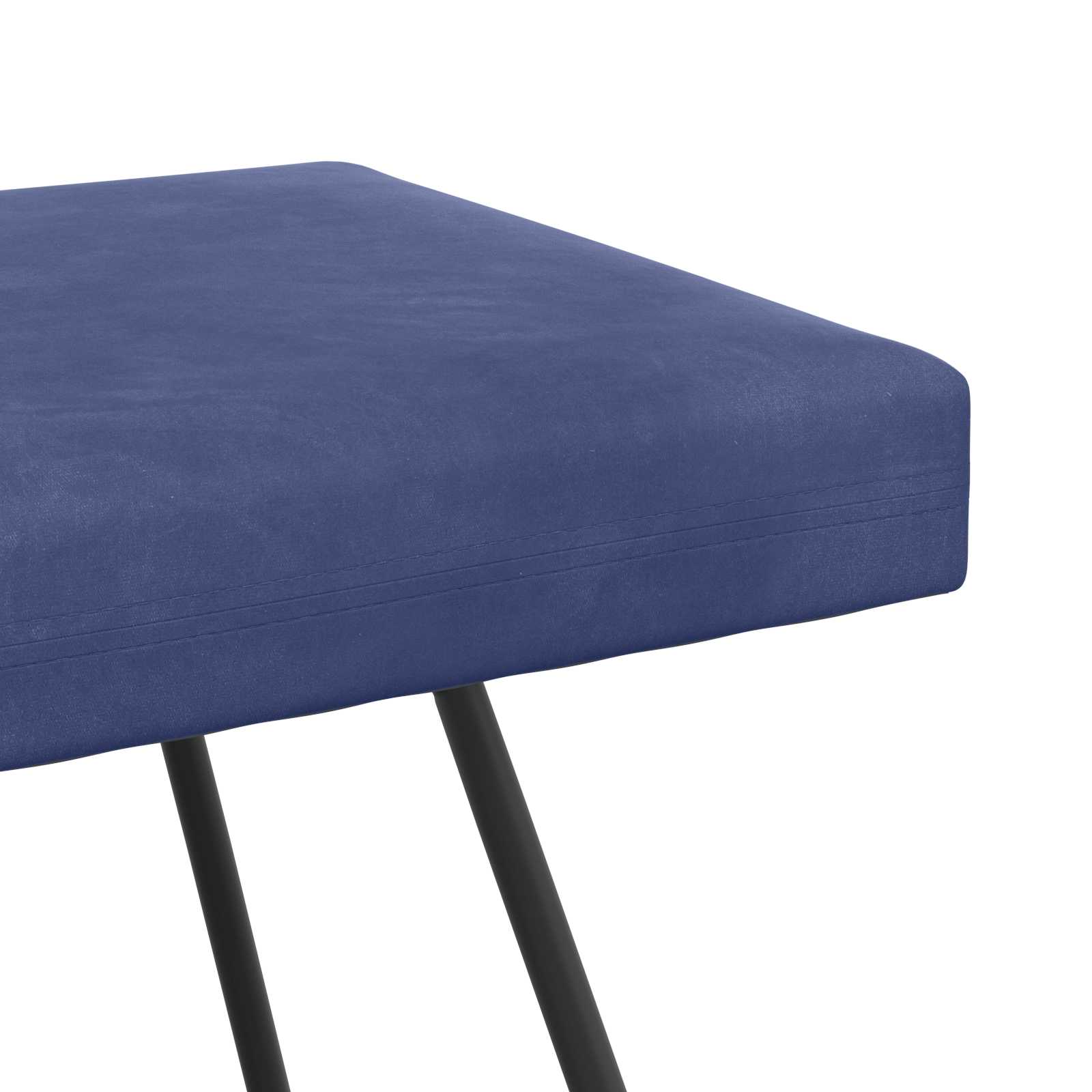 klupa Policijska plava 80 x 40 x 45 cm Baršun