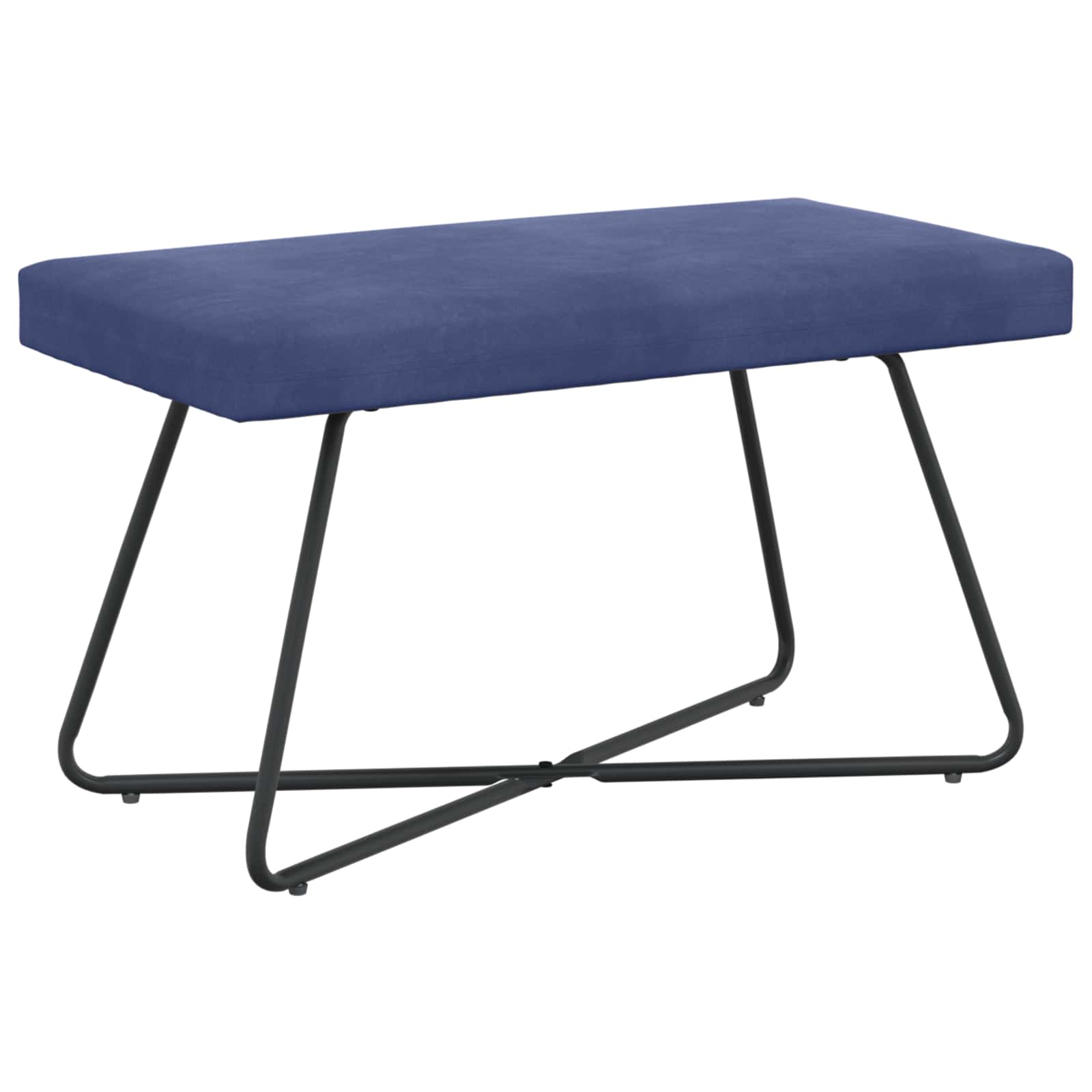klupa Policijska plava 80 x 40 x 45 cm Baršun