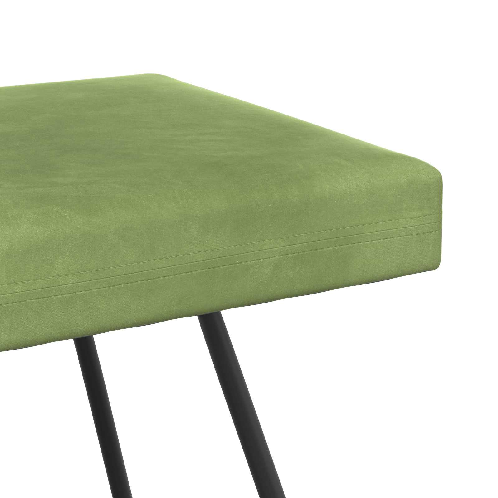 klupa Svijetlo zelena 110 x 40 x 45 cm Baršun