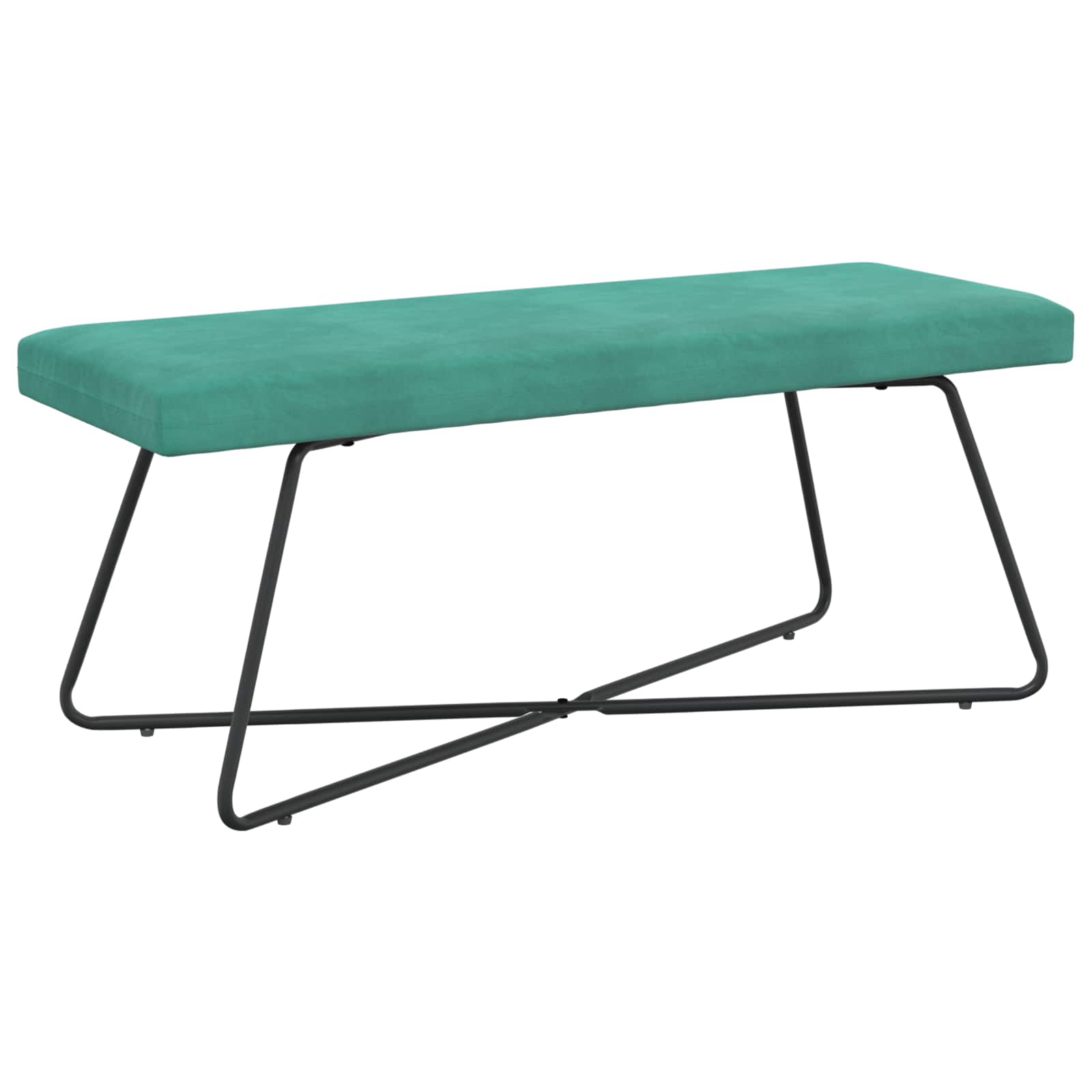 klupa Tirkizna 110 x 40 x 45 cm Baršun
