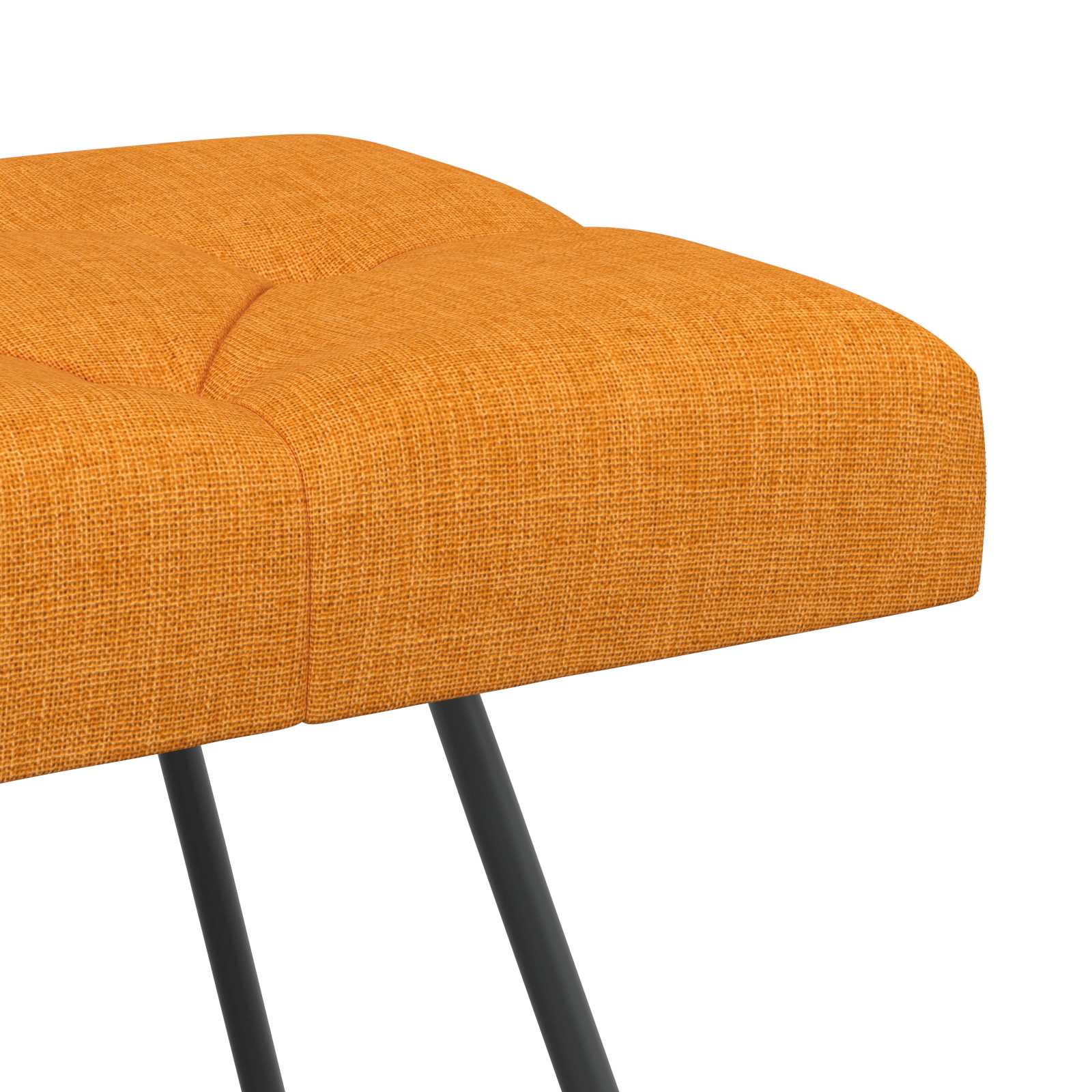 Klupa s gumbastim tkanjem Tamno žuta 80 x 40 x 46 cm Tkanina