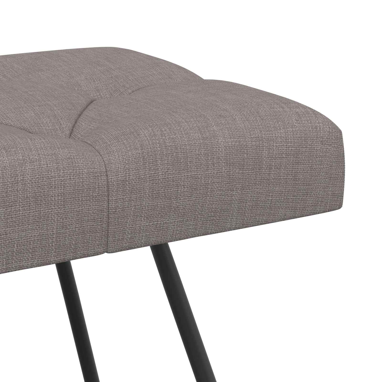 Klupa s gumbastim tkanjem Sivosmeđa 110 x 40 x 46 cm Tkanina