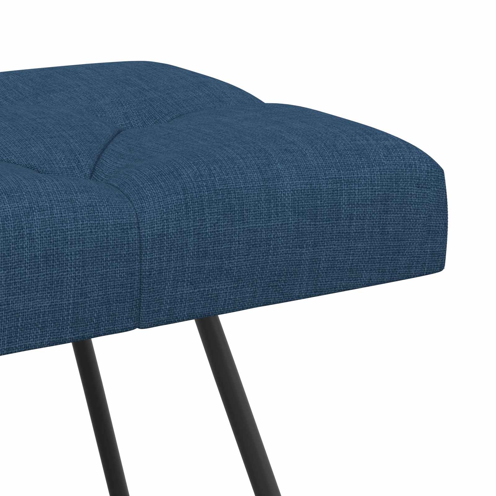 Klupa s gumbastim tkanjem Plava 110 x 40 x 46 cm Tkanina