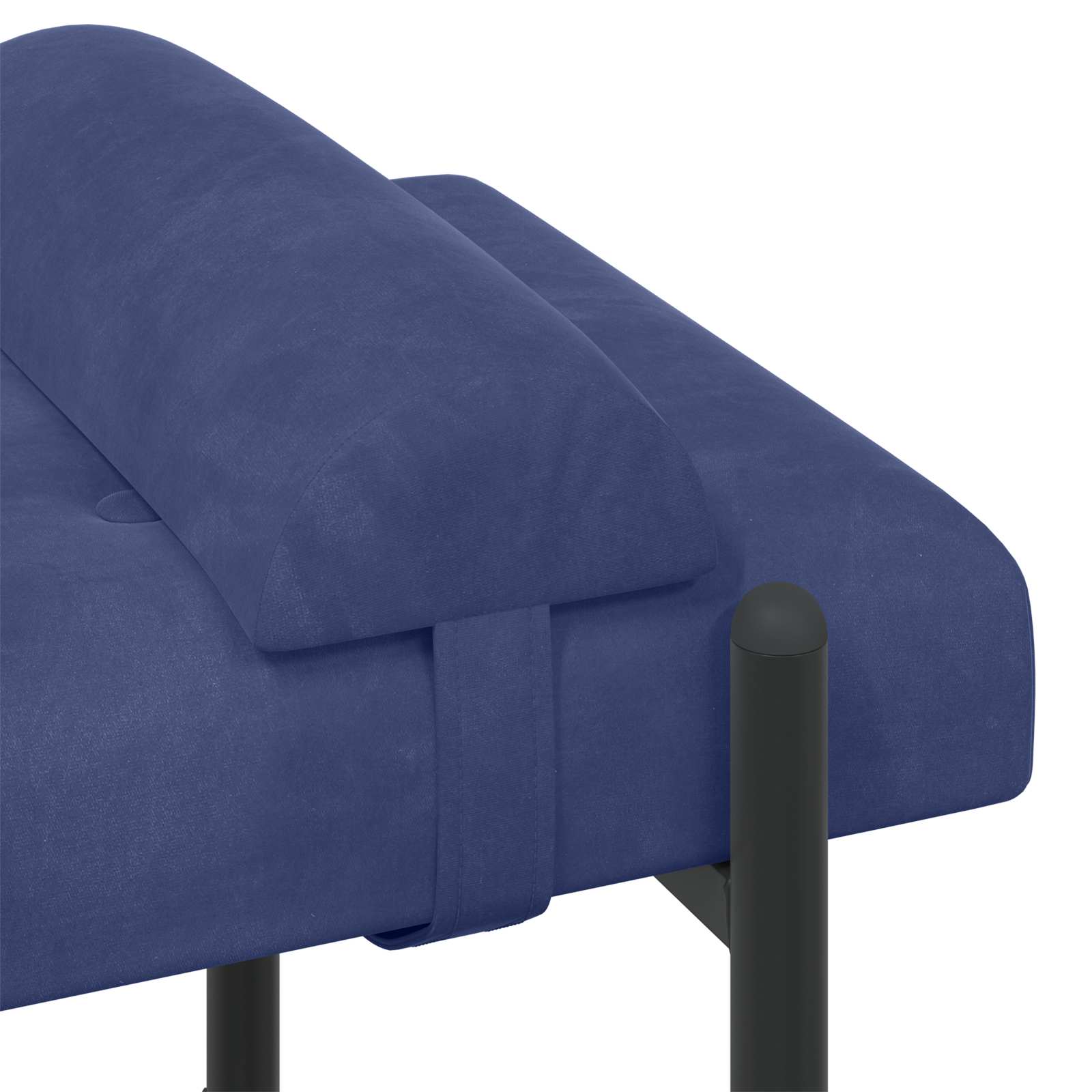 Klupa s gumbima i jastučićima Policijska plava 110 x 40 x 46 cm