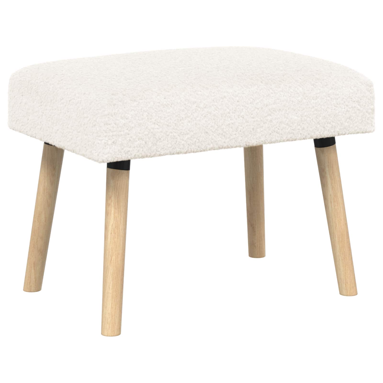 klupa Jednobojno Krem 60 x 40 x 45 cm Bouclé