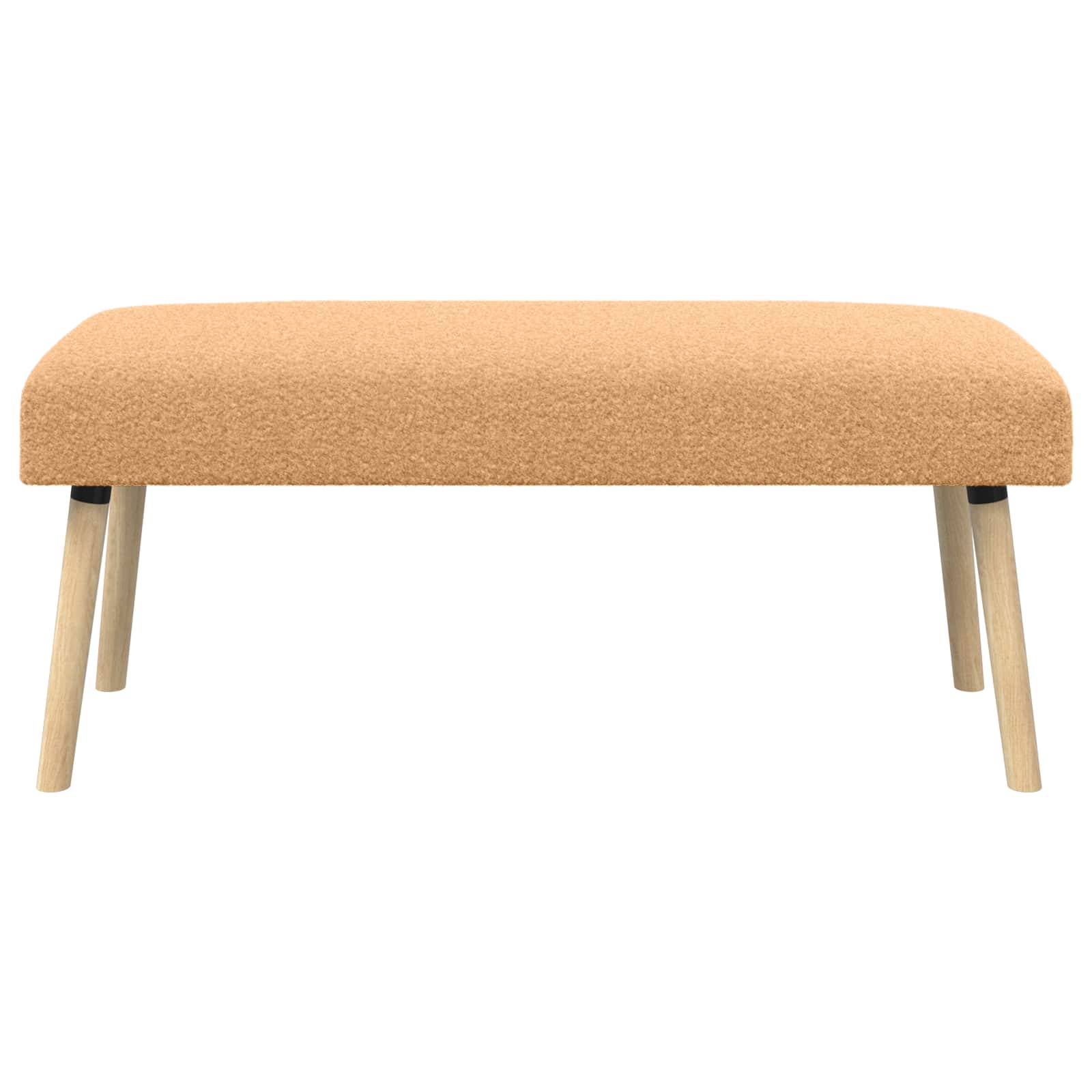 klupa Jednobojno Bež 110 x 40 x 46 cm Bouclé