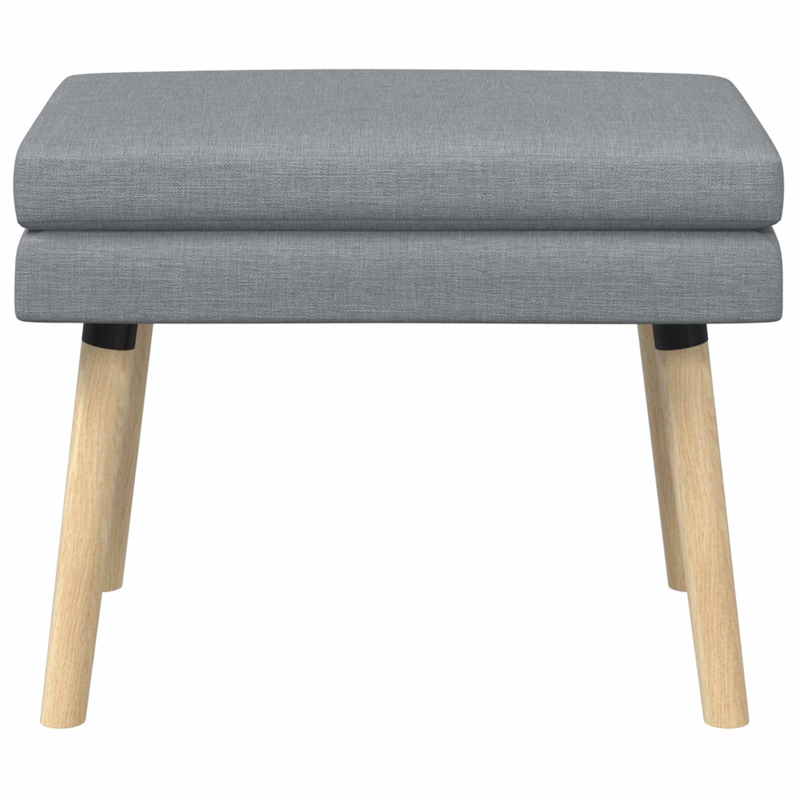 Klupa s dvostrukim slojem Svjetlosiva 60 x 40 x 46 cm Tkanina