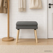 Klupa s dvostrukim slojem Tamnosiva 60 x 40 x 46 cm Tkanina