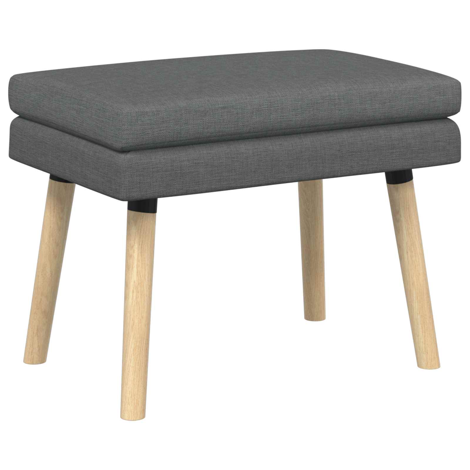 Klupa s dvostrukim slojem Tamnosiva 60 x 40 x 46 cm Tkanina