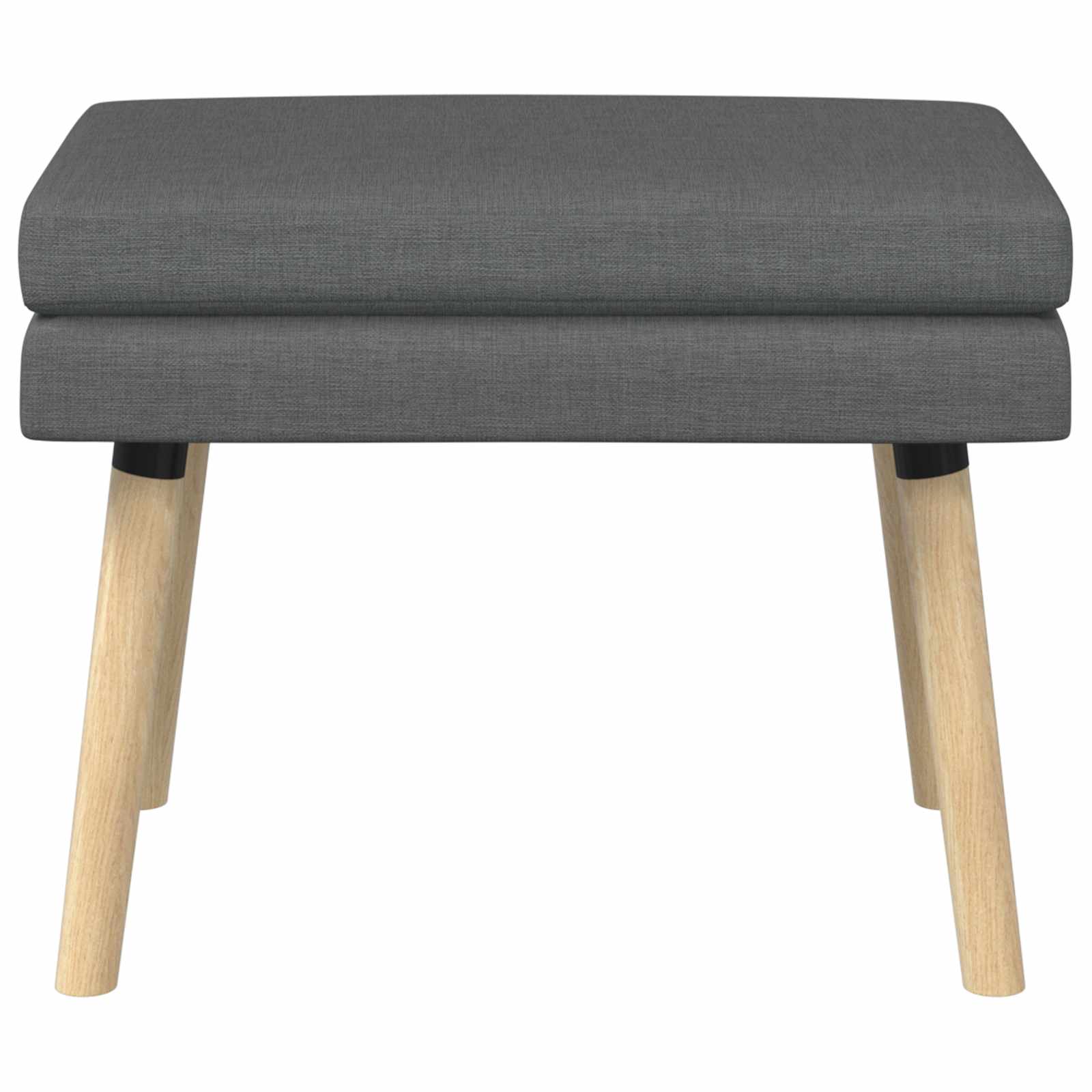 Klupa s dvostrukim slojem Tamnosiva 60 x 40 x 46 cm Tkanina