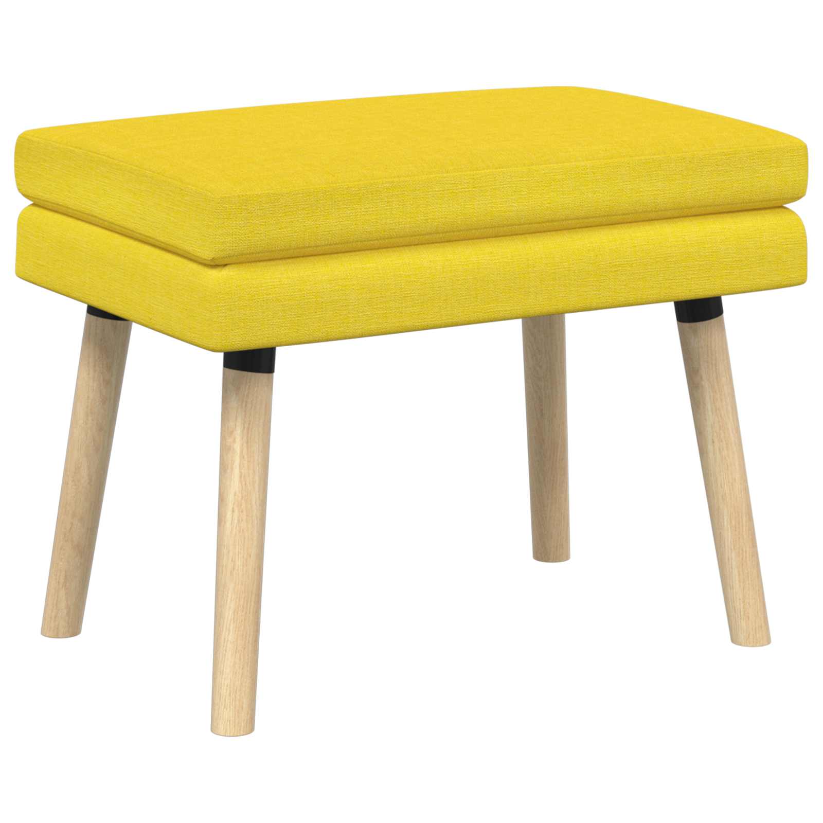 Klupa s dvostrukim slojem Svijetlo žuta 60 x 40 x 46 cm Tkanina