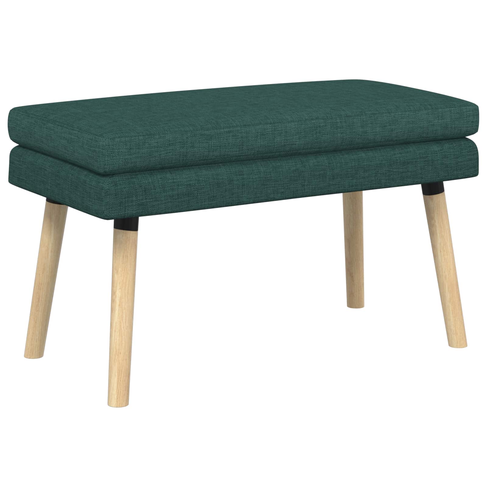 Klupa s dvostrukim slojem Tamnozelena 80 x 40 x 47 cm Tkanina