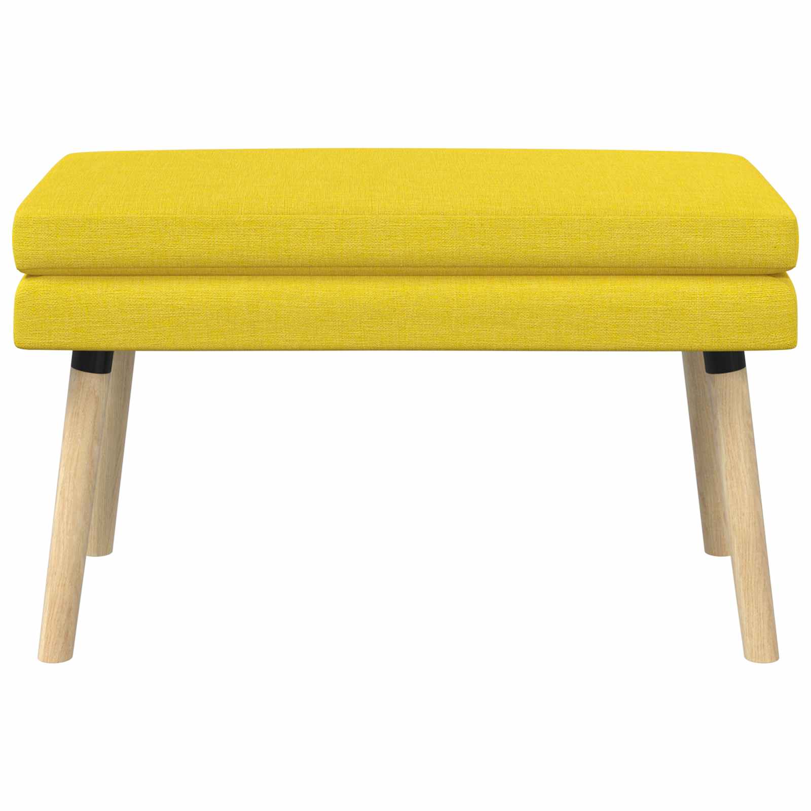 Klupa s dvostrukim slojem Svijetlo žuta 80 x 40 x 47 cm Tkanina
