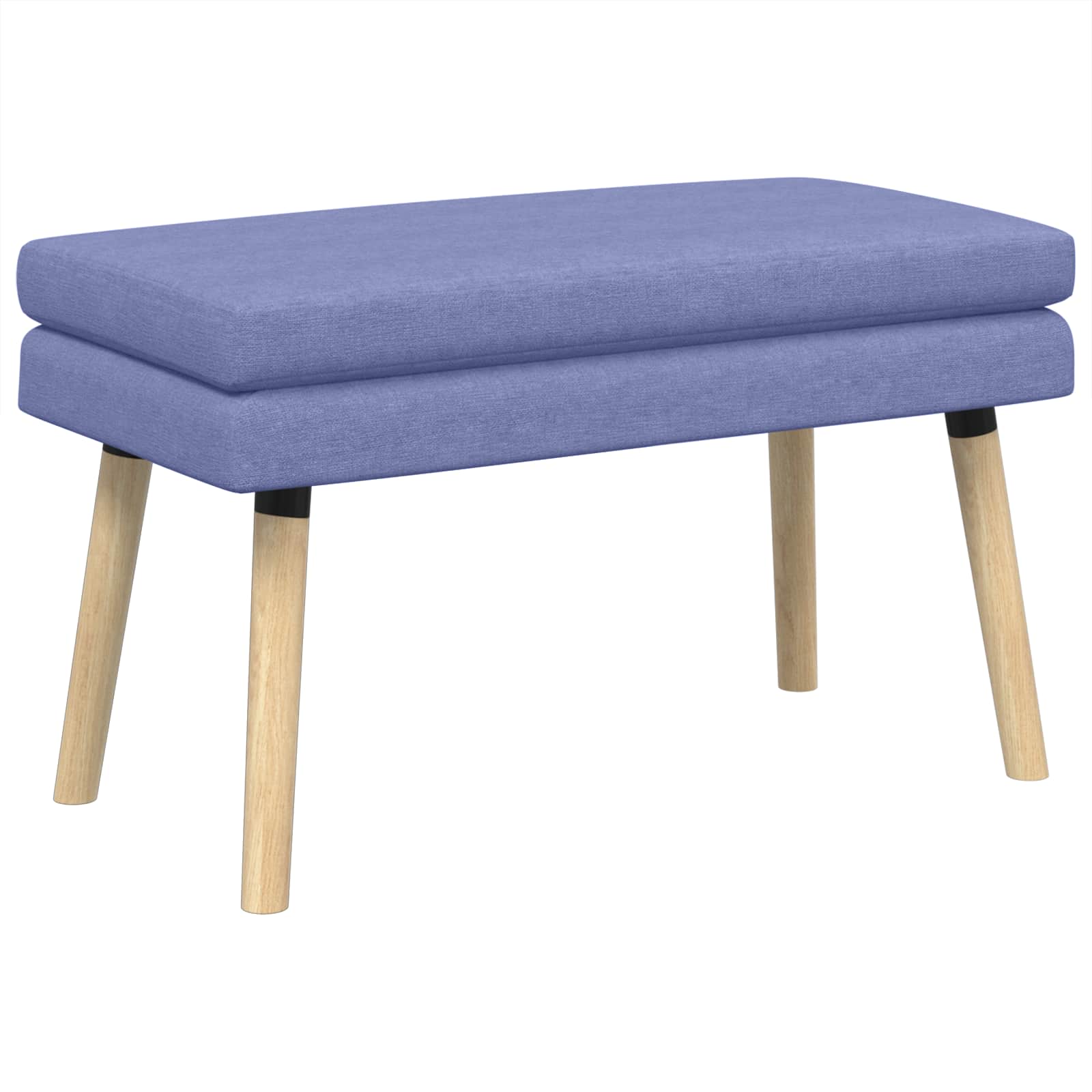 Klupa s dvostrukim slojem Traper plava 80 x 40 x 47 cm Tkanina